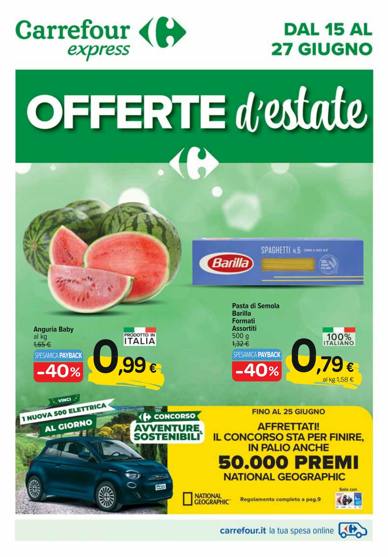 Volantino Carrefour 15.06.2023 - 27.06.2023