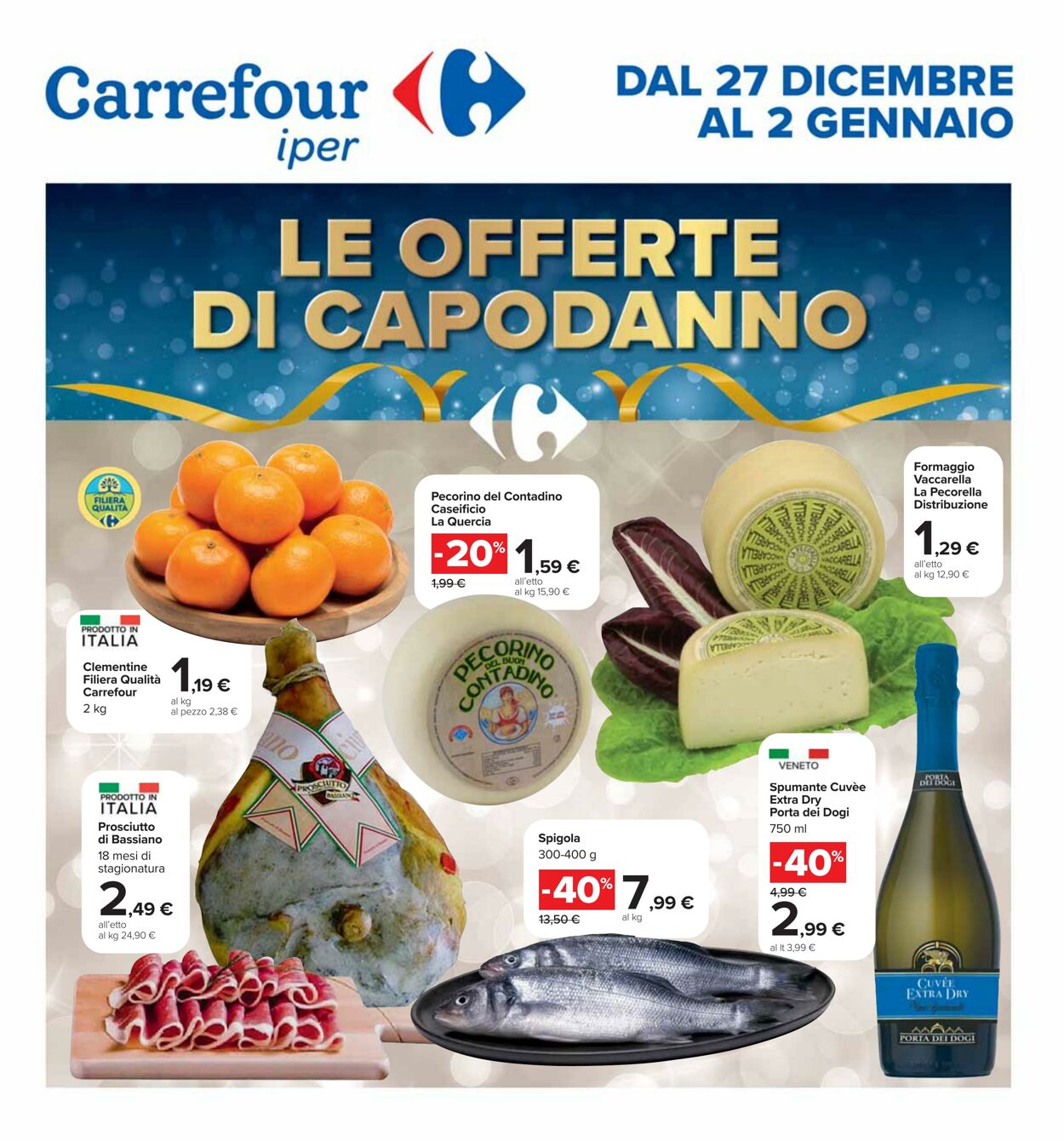 Volantino Carrefour 27.12.2024 - 02.01.2025