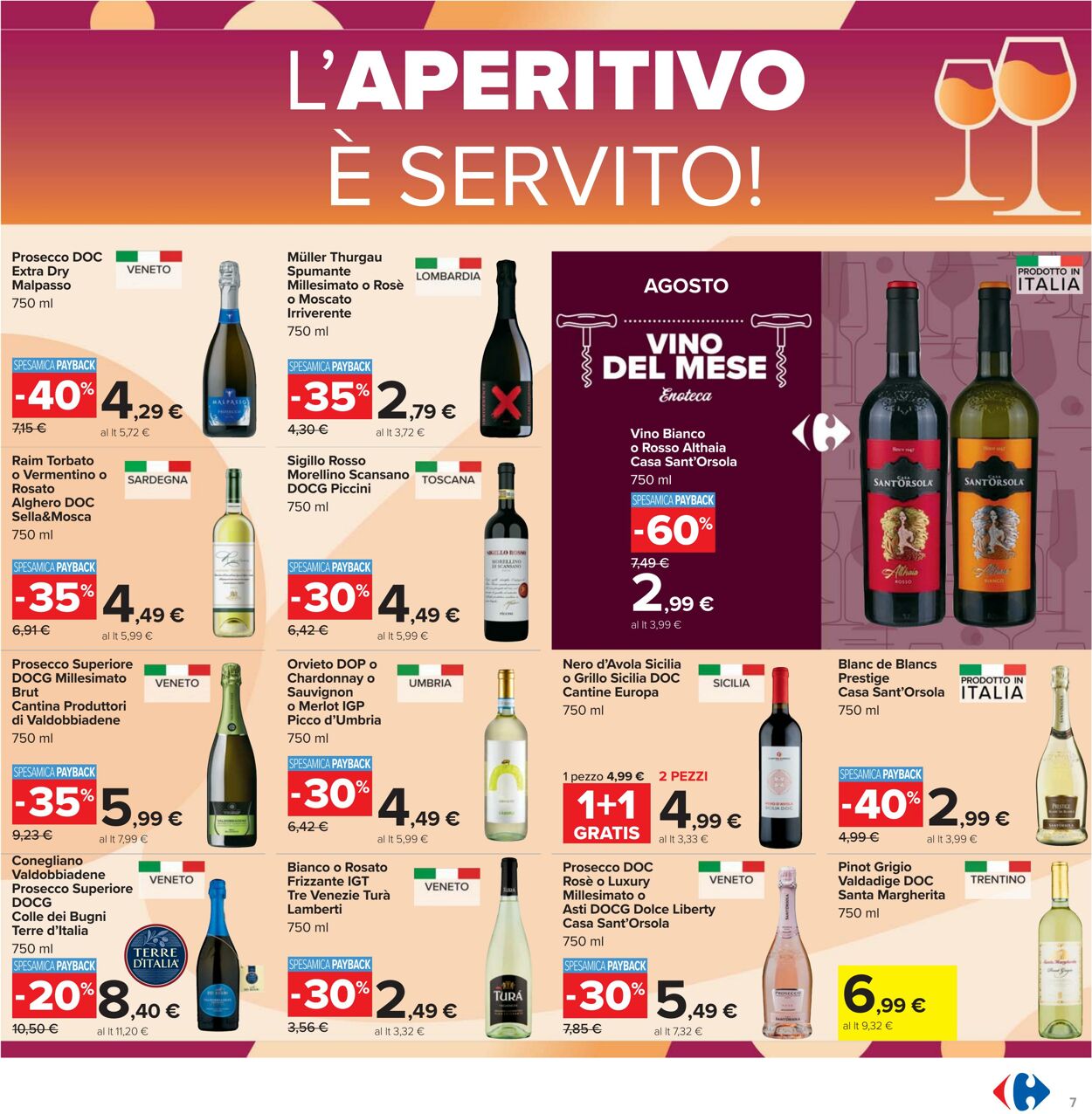 Volantino Carrefour 07.08.2025 - 20.08.2025