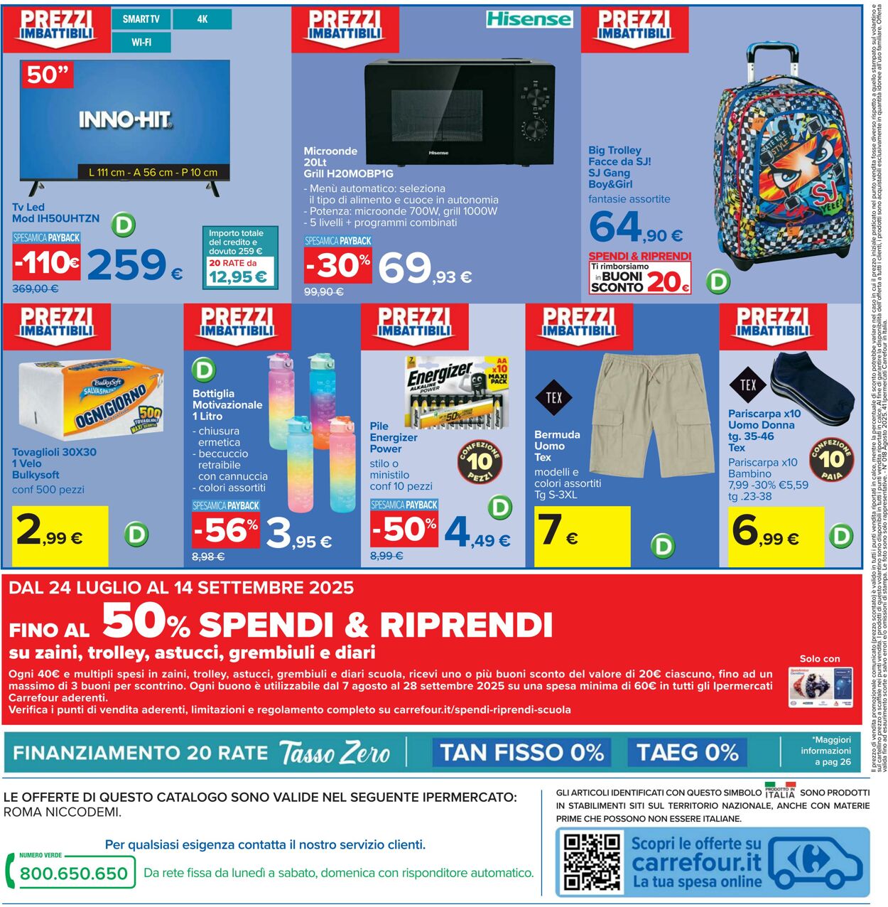Volantino Carrefour 07.08.2025 - 20.08.2025