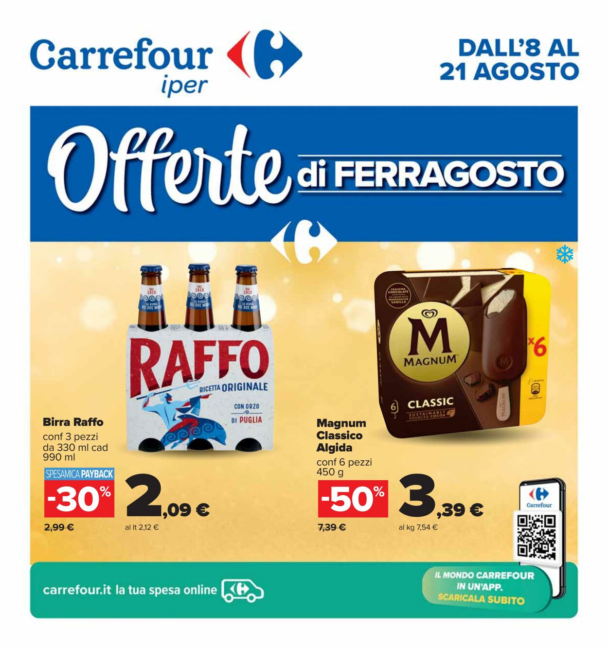 Volantino Carrefour 08.08.2024 - 21.08.2024