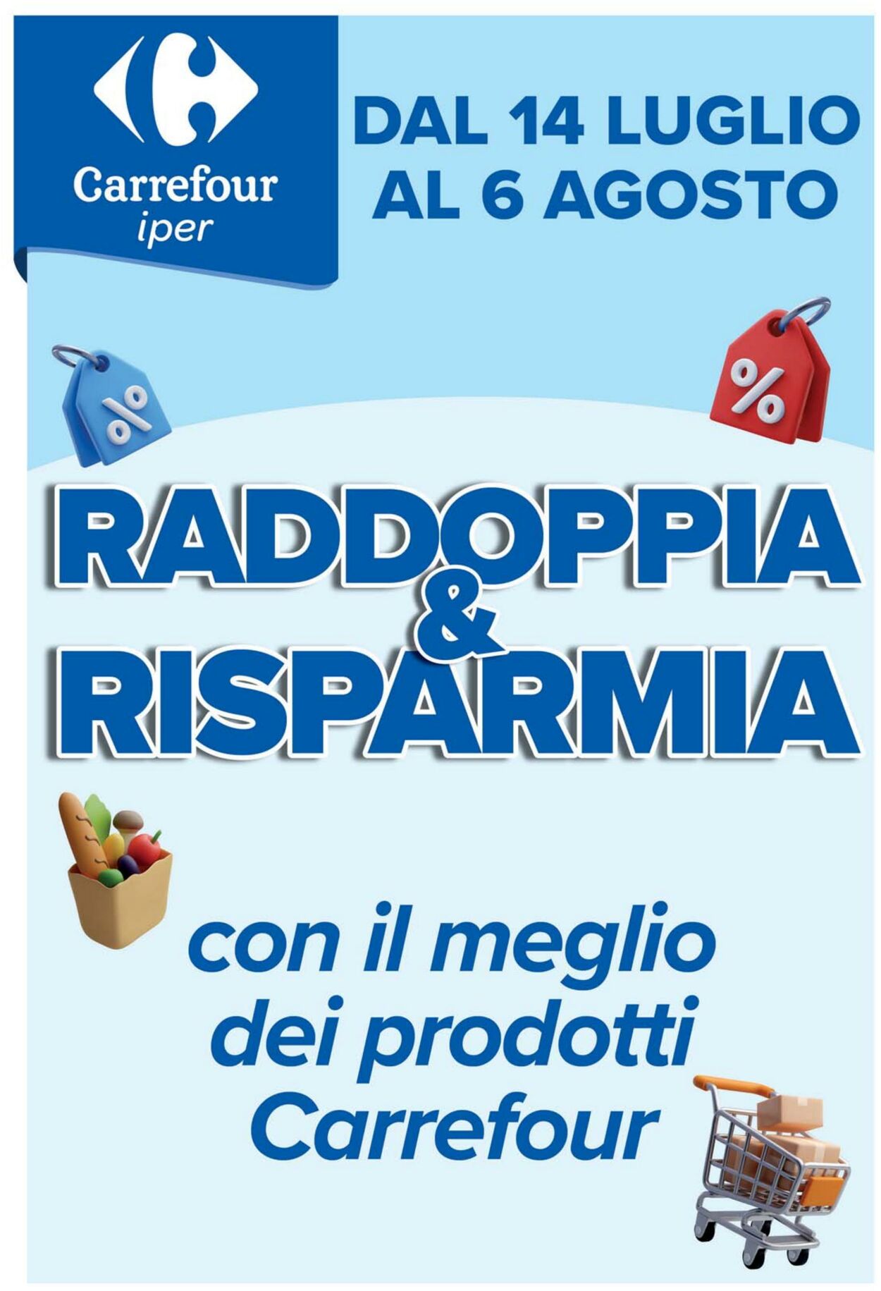 Volantino Carrefour 14.07.2025 - 06.08.2025