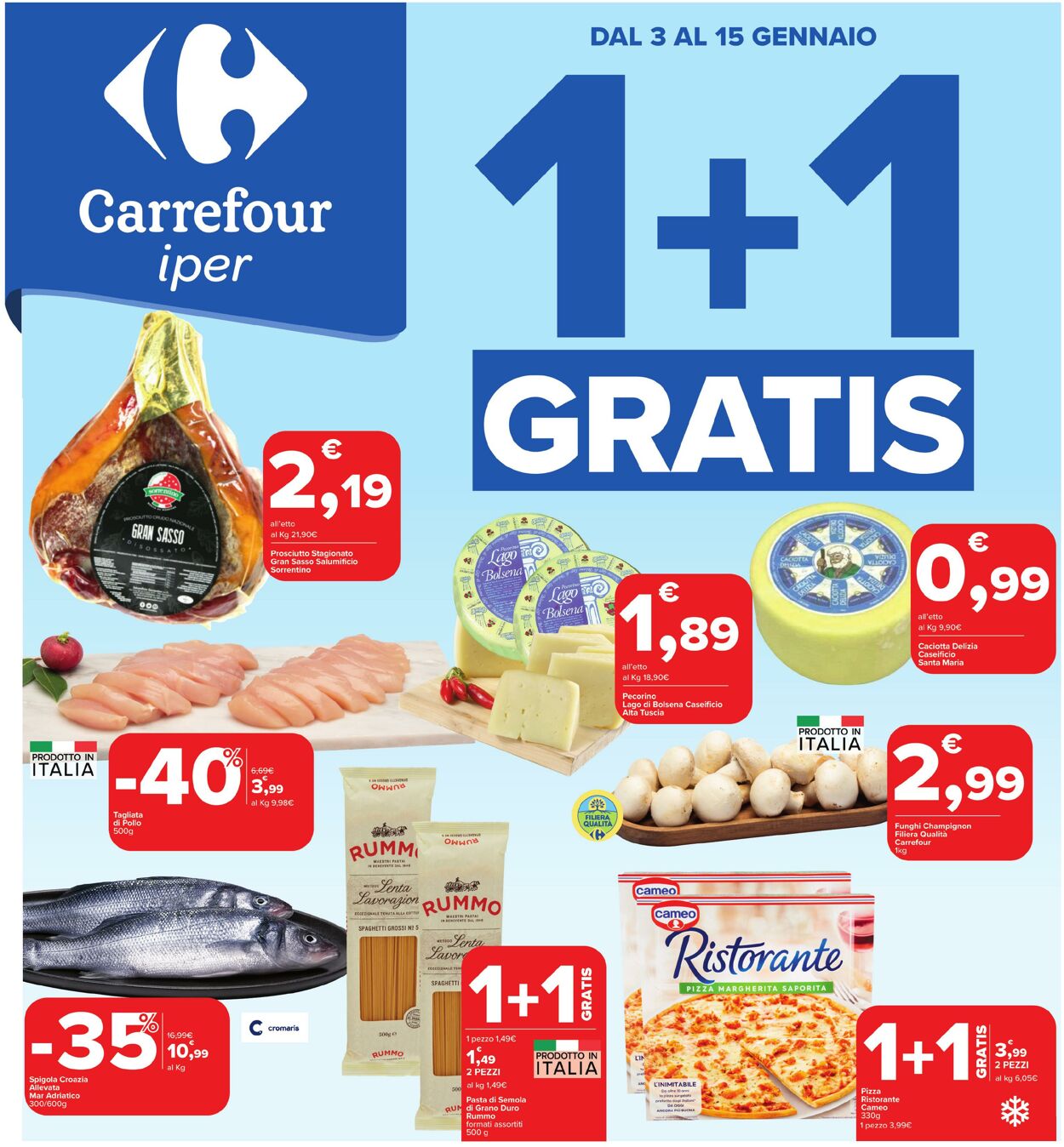 Volantino Carrefour 03.01.2025 - 15.01.2025