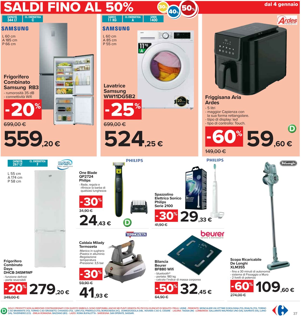 Volantino Carrefour 03.01.2025 - 15.01.2025