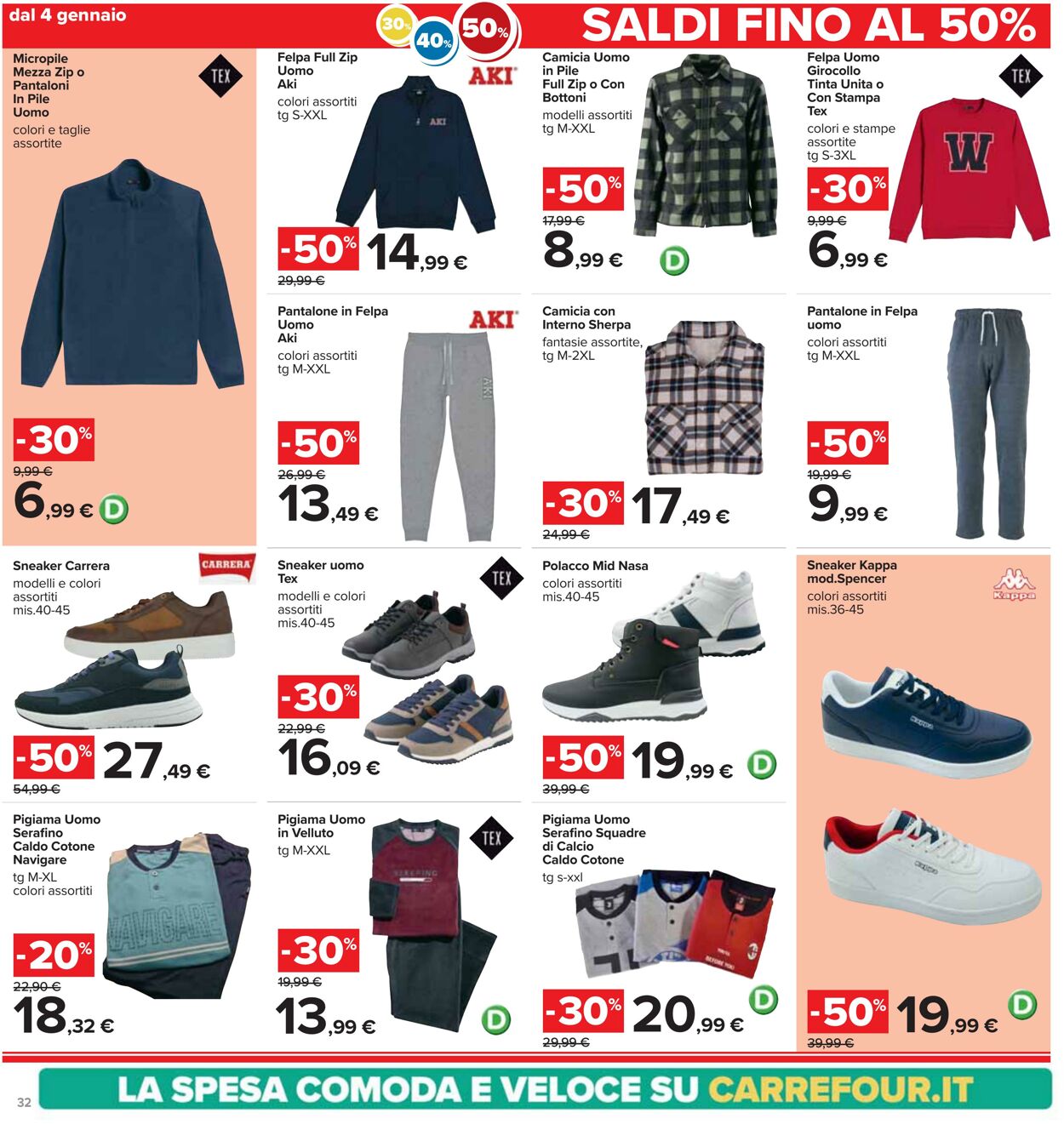 Volantino Carrefour 03.01.2025 - 15.01.2025