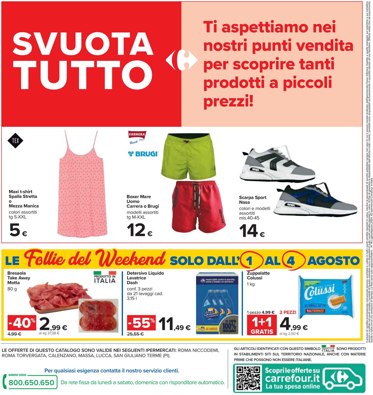 Volantino Carrefour 25.07.2024 - 07.08.2024