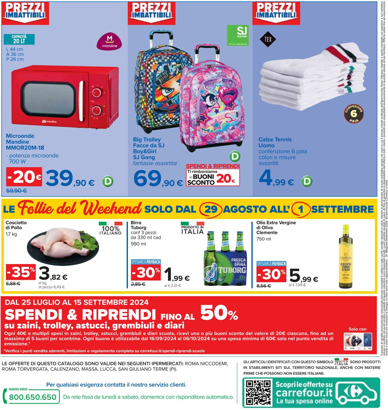 Volantino Carrefour 22.08.2024 - 05.09.2024