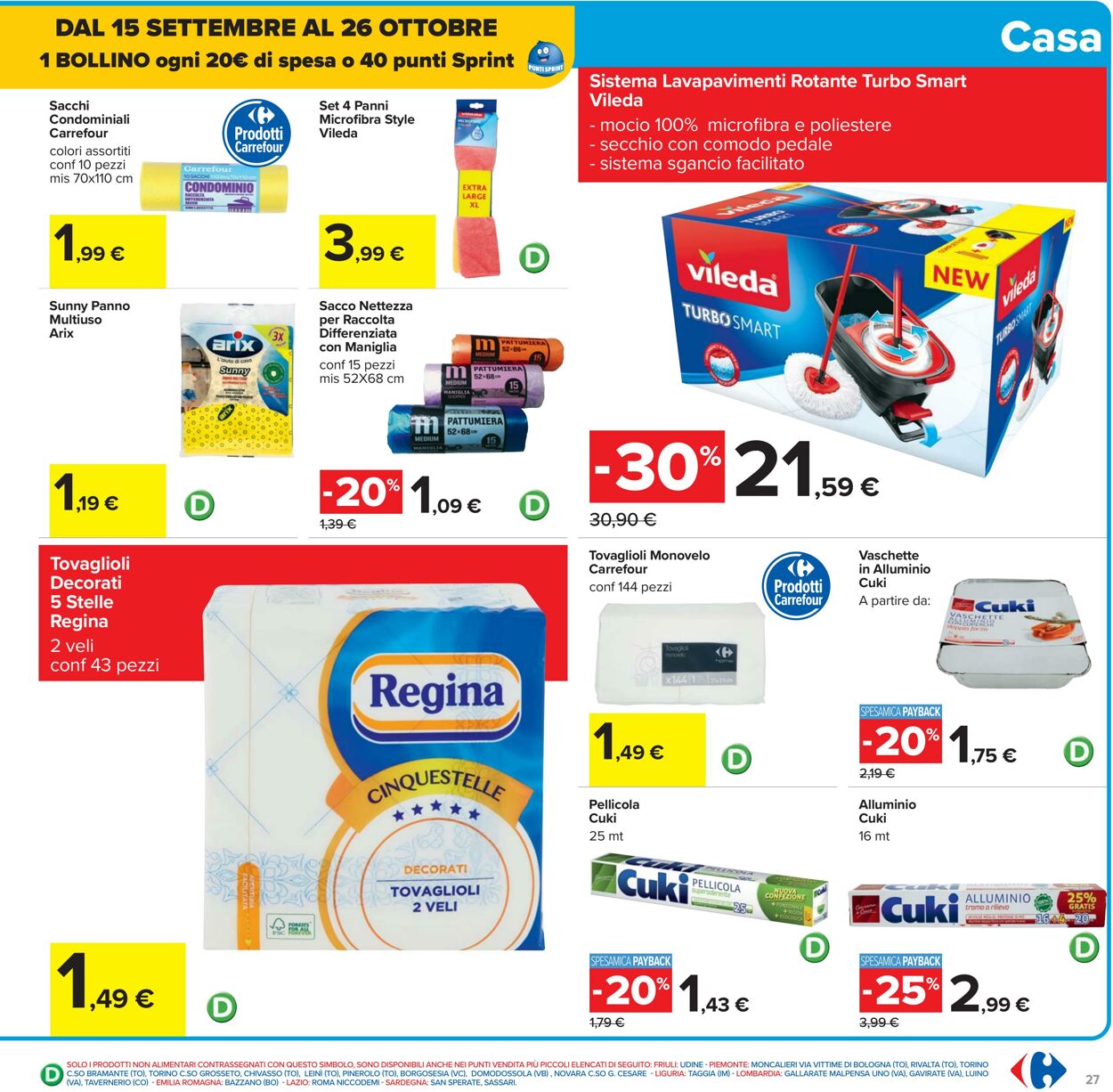 Volantino Carrefour 10.10.2025 - 22.10.2025