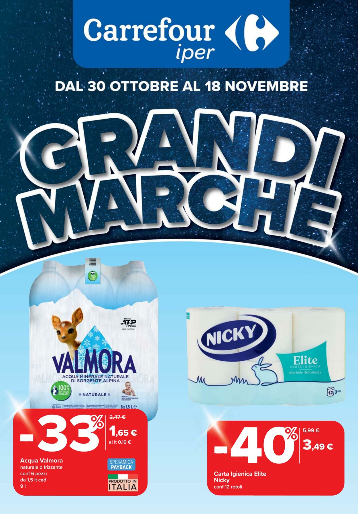 Volantino Carrefour 30.10.2025 - 18.11.2025
