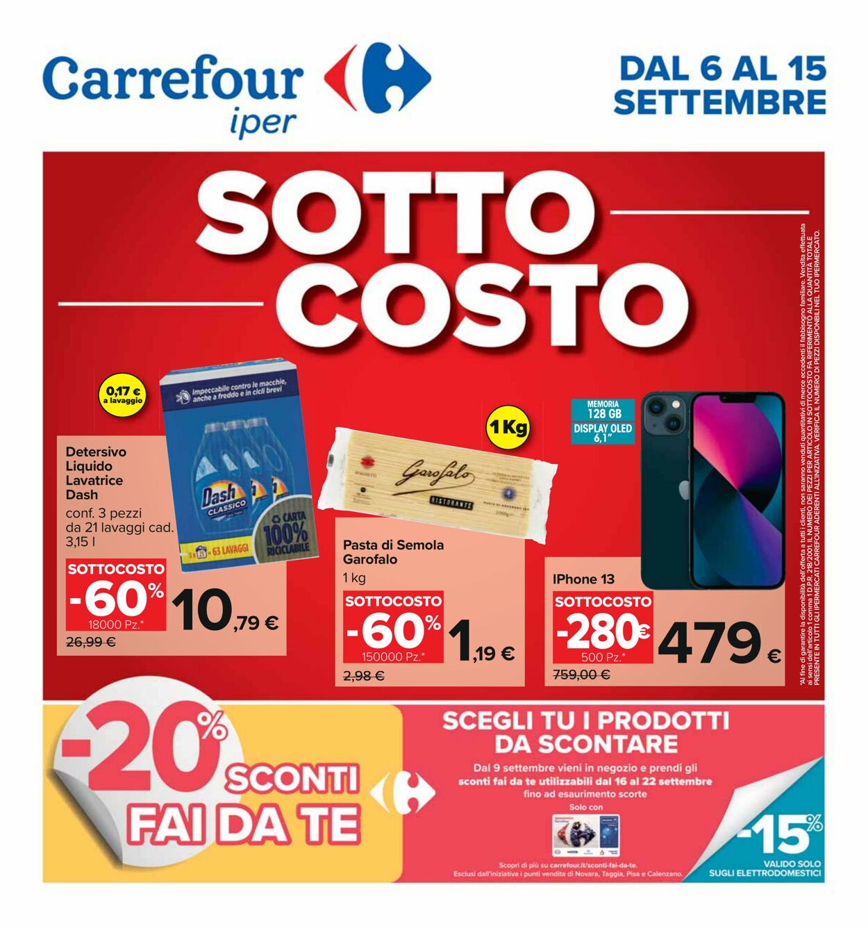 Volantino Carrefour 06.09.2024 - 15.09.2024