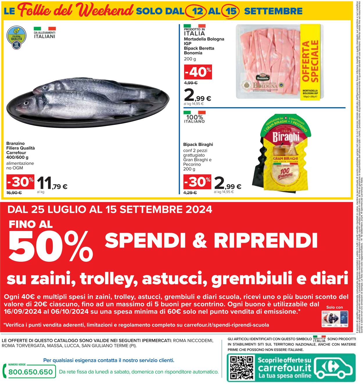 Volantino Carrefour 06.09.2024 - 15.09.2024