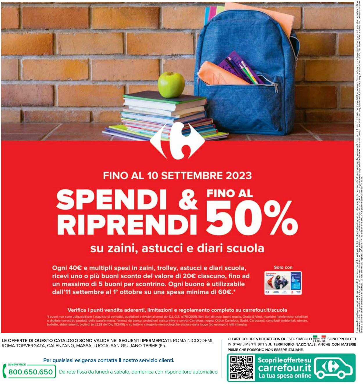 Volantino Carrefour 01.09.2023 - 10.09.2023