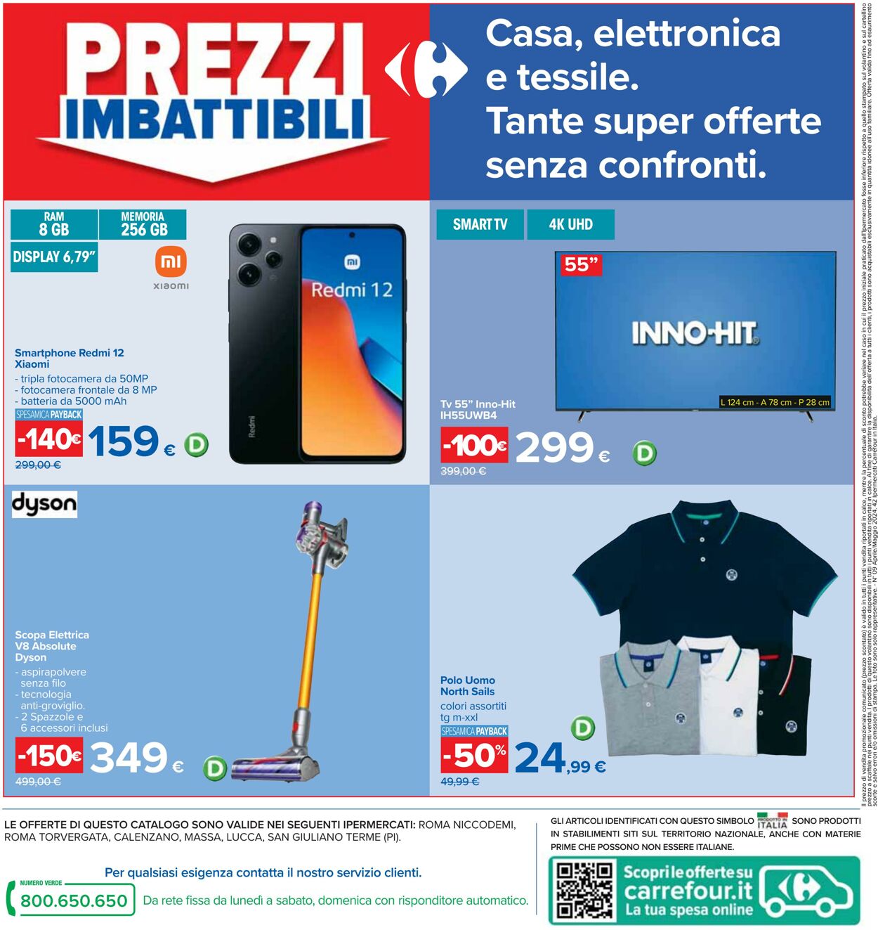 Volantino Carrefour 18.04.2024 - 01.05.2024