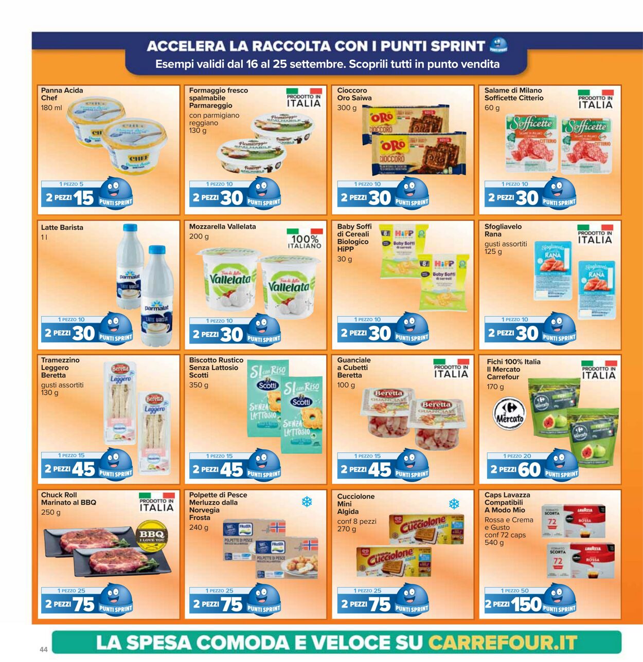 Volantino Carrefour 16.09.2024 - 25.09.2024