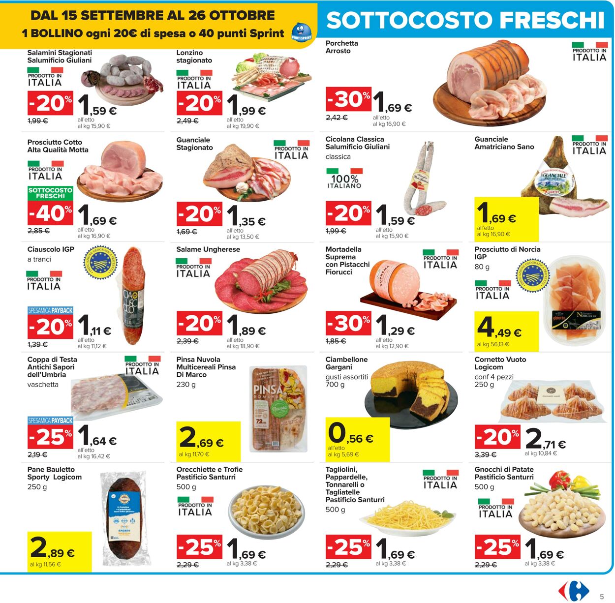 Volantino Carrefour 15.09.2025 - 25.09.2025