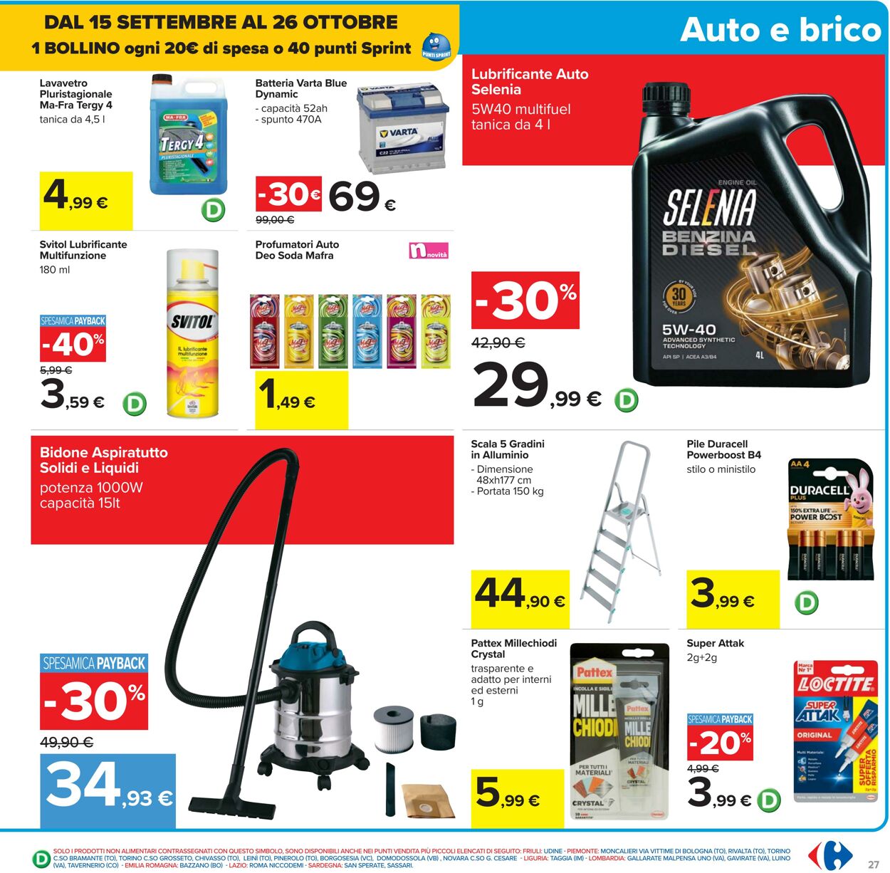 Volantino Carrefour 15.09.2025 - 25.09.2025