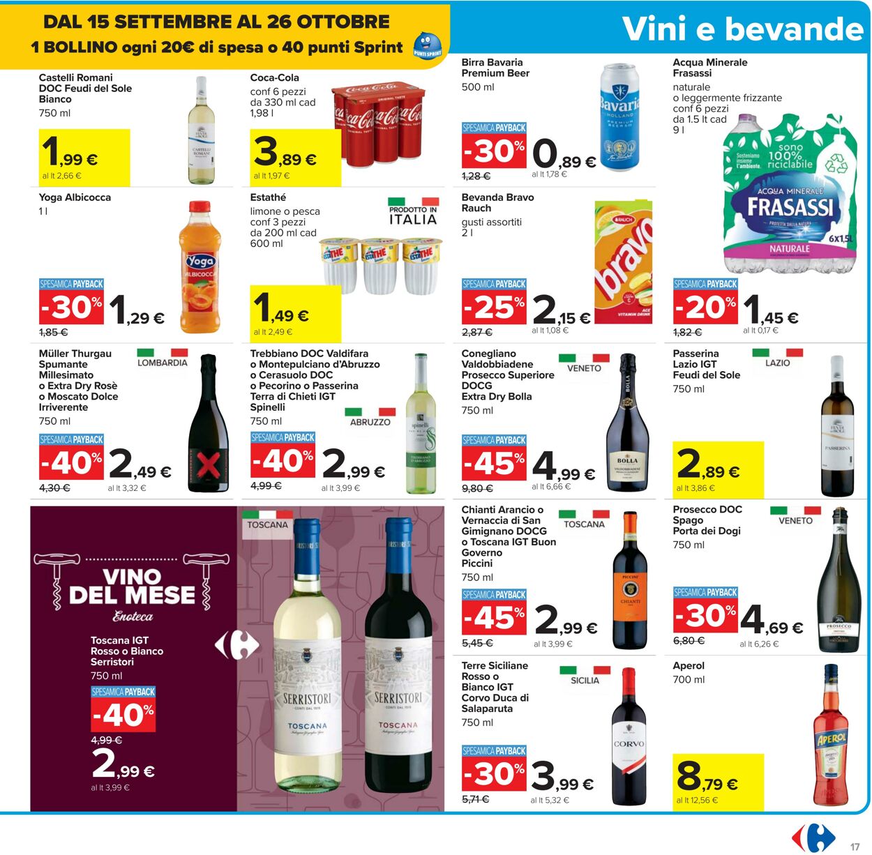 Volantino Carrefour 15.09.2025 - 25.09.2025