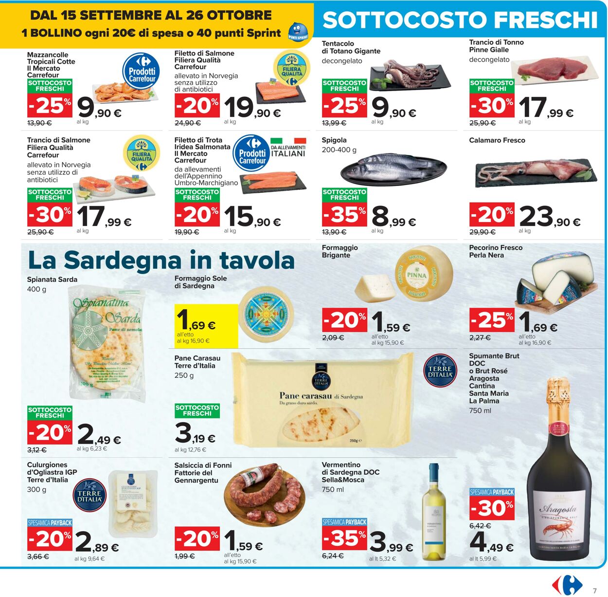 Volantino Carrefour 15.09.2025 - 25.09.2025