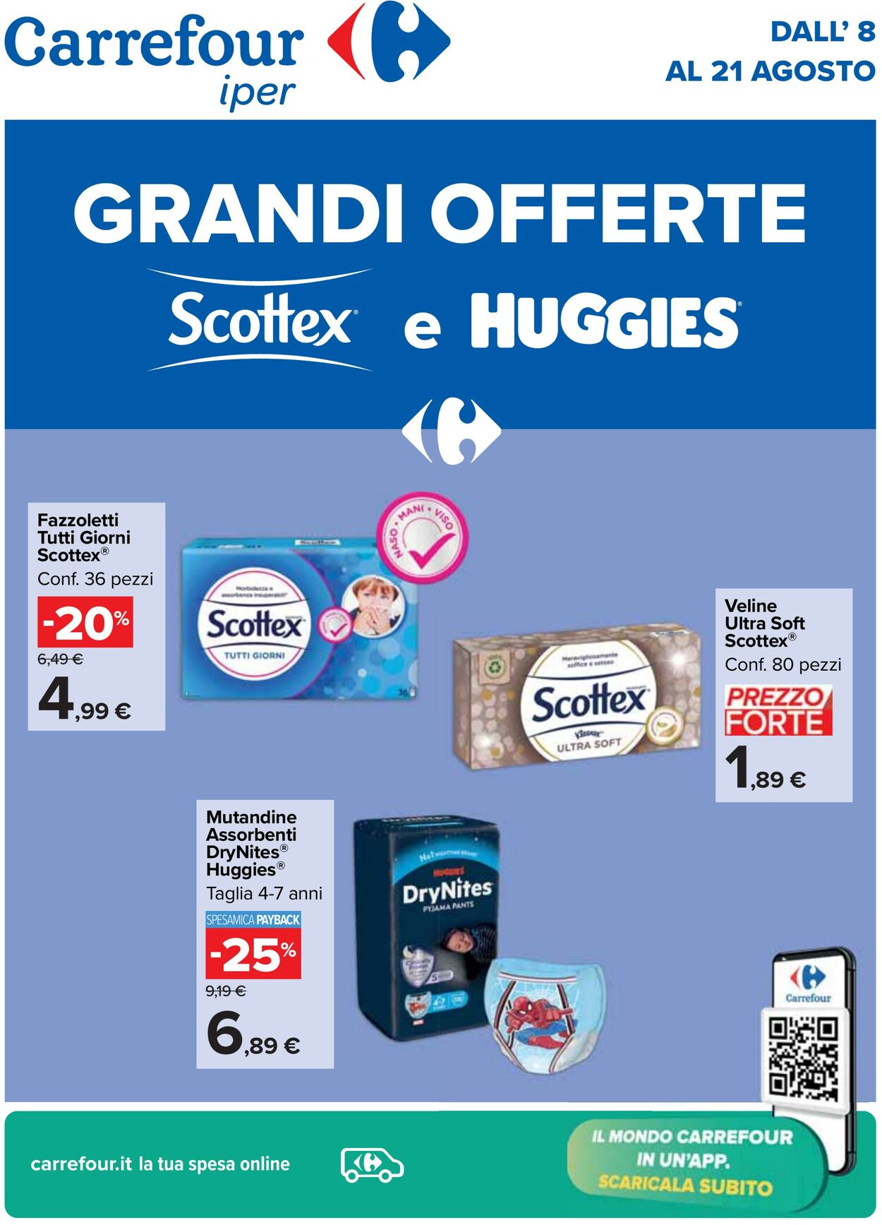 Volantino Carrefour 08.08.2024 - 21.08.2024