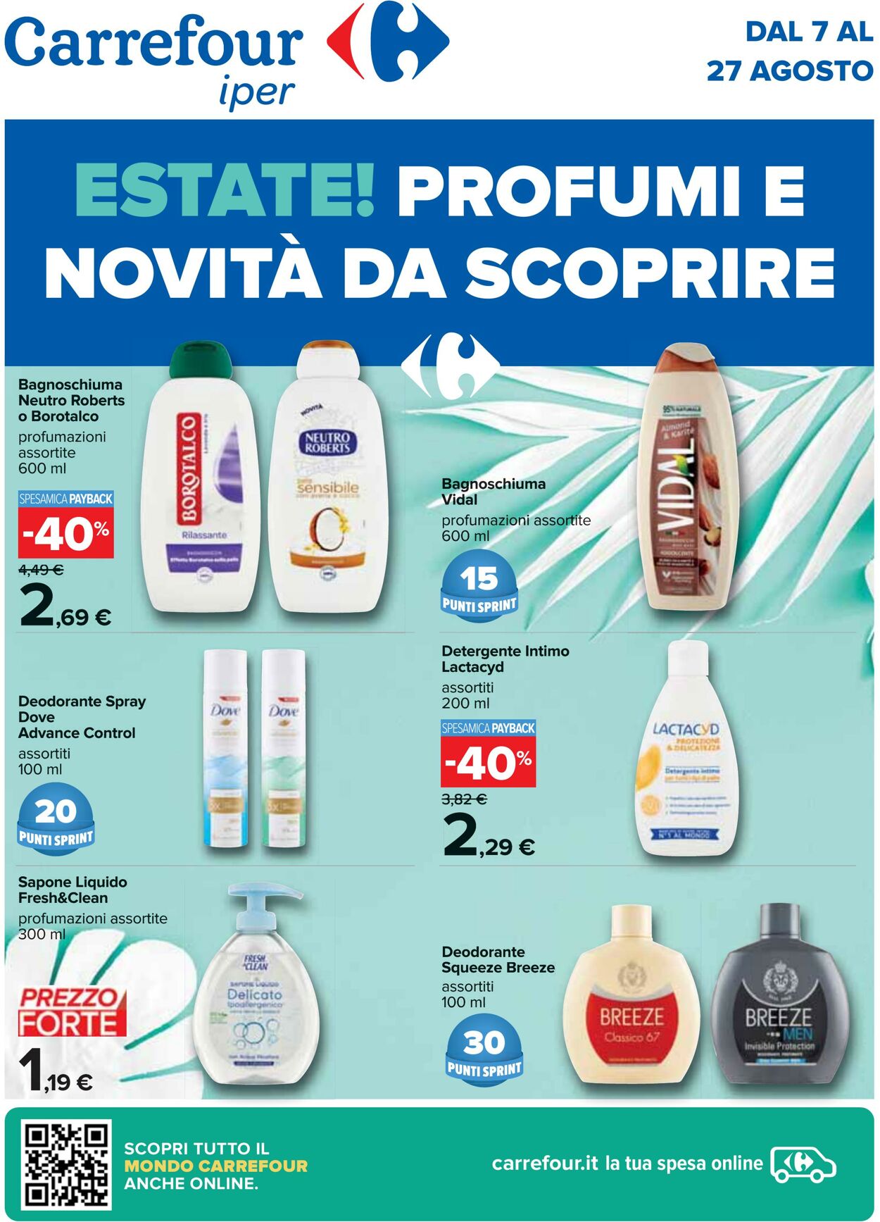 Volantino Carrefour 07.08.2023 - 27.08.2023