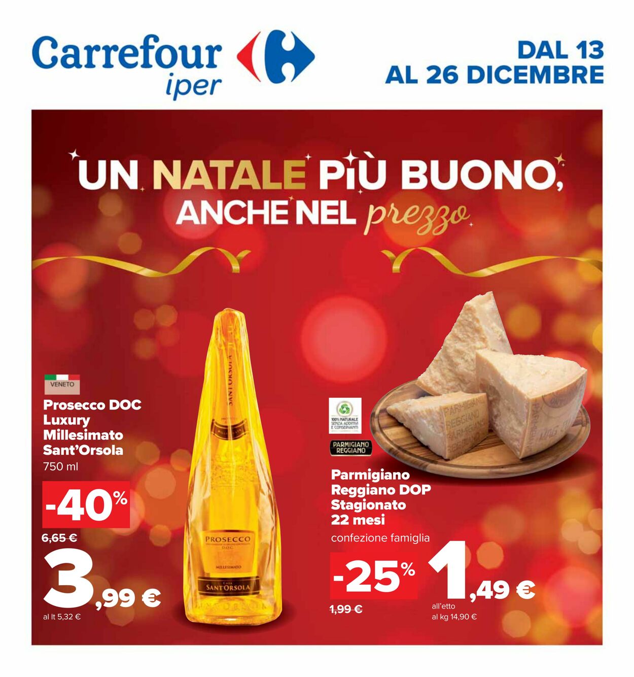 Volantino Carrefour 13.12.2024 - 26.12.2024