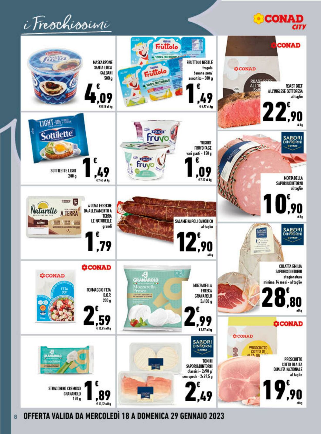 Volantino Conad 18.01.2023 - 29.01.2023