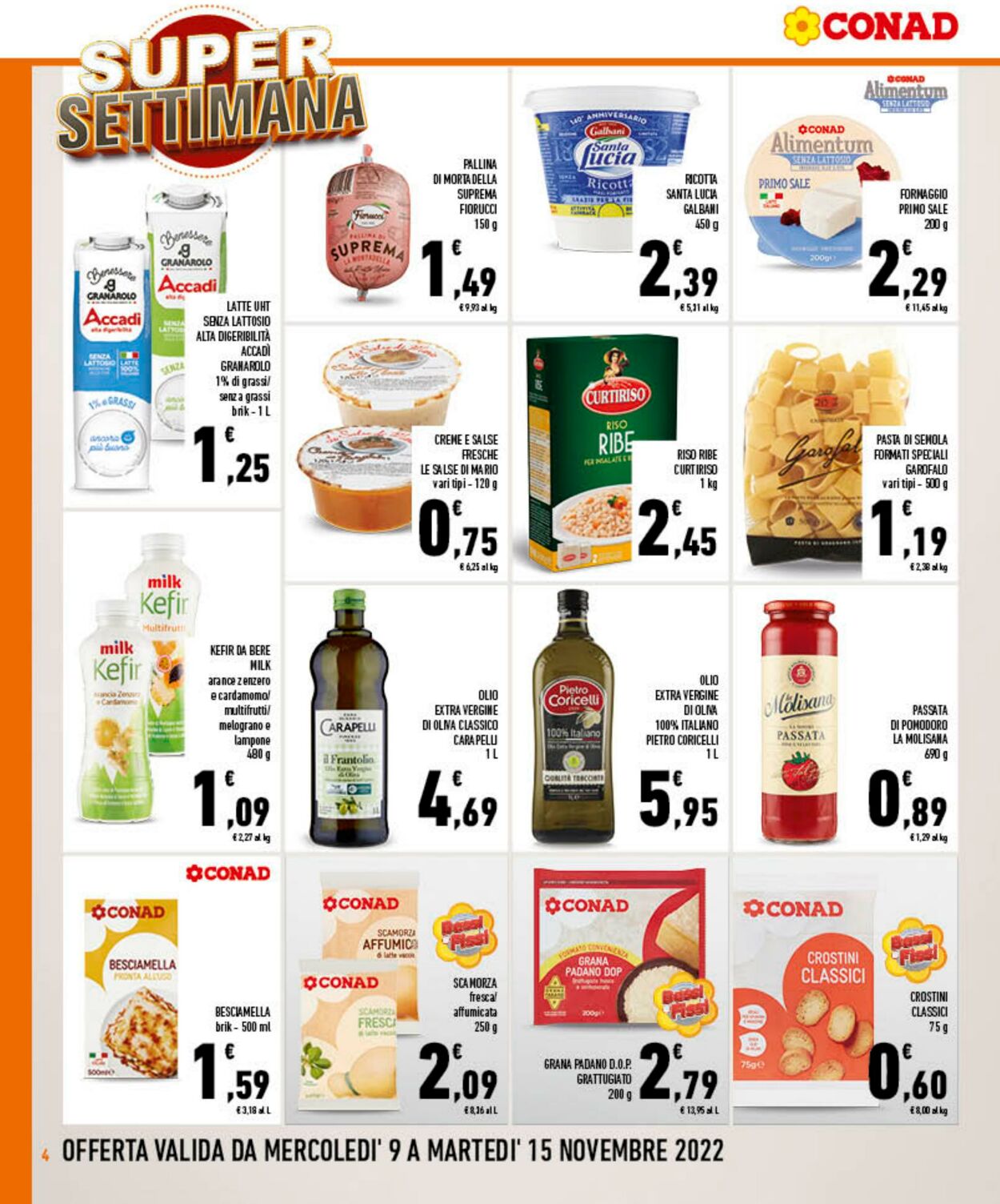 Volantino Conad 09.11.2022 - 15.11.2022