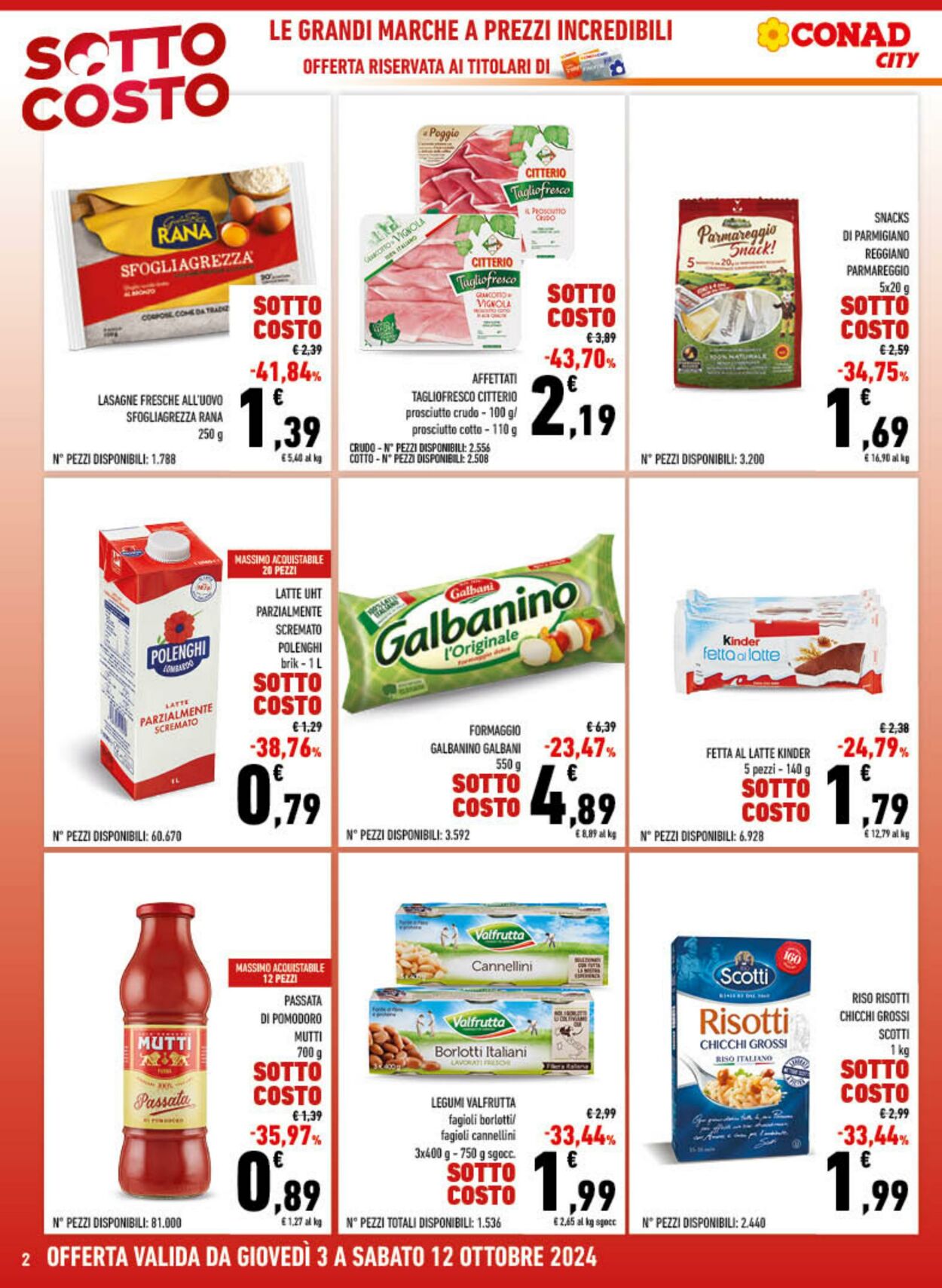 Volantino Conad 03.10.2024 - 12.10.2024