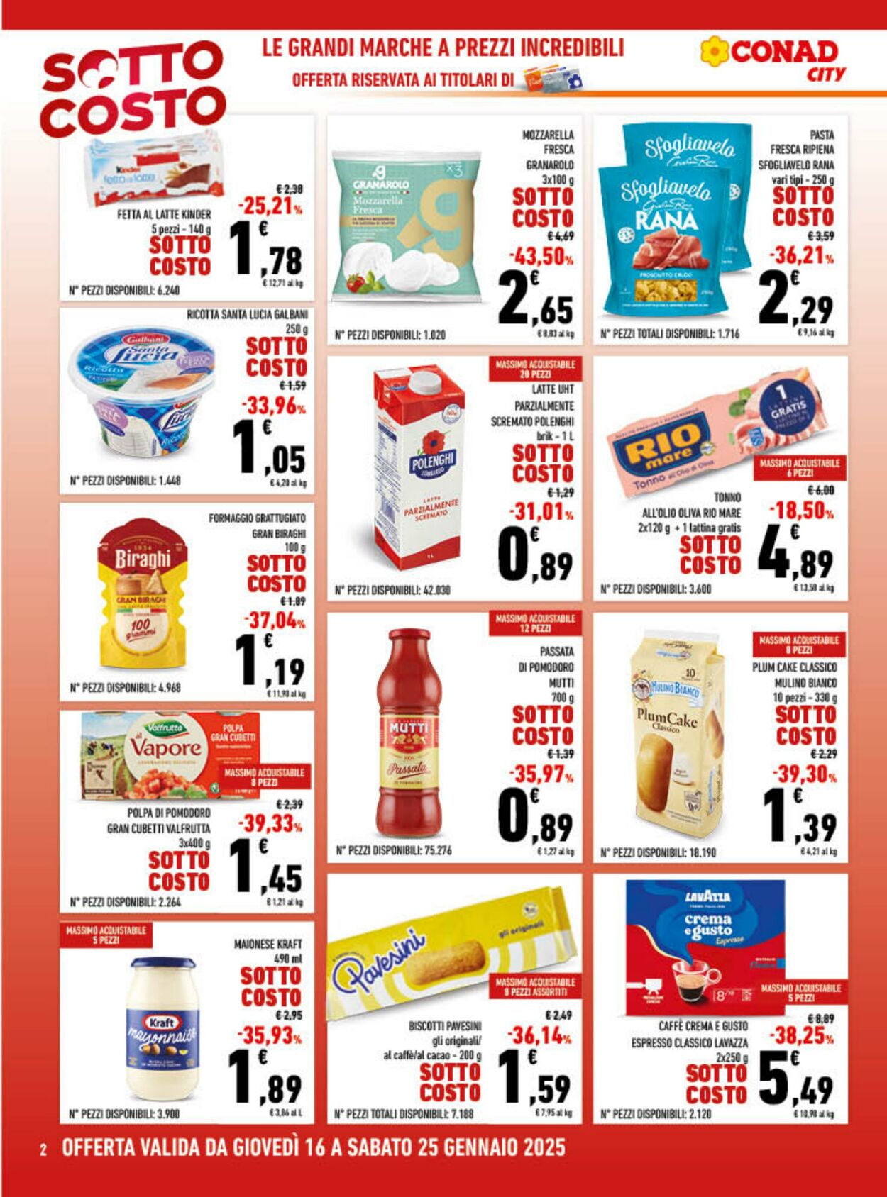 Volantino Conad 16.01.2025 - 25.01.2025