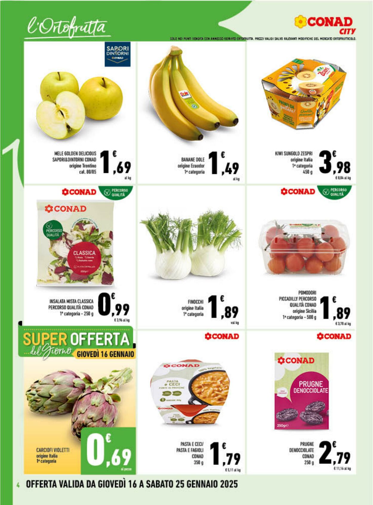 Volantino Conad 16.01.2025 - 25.01.2025