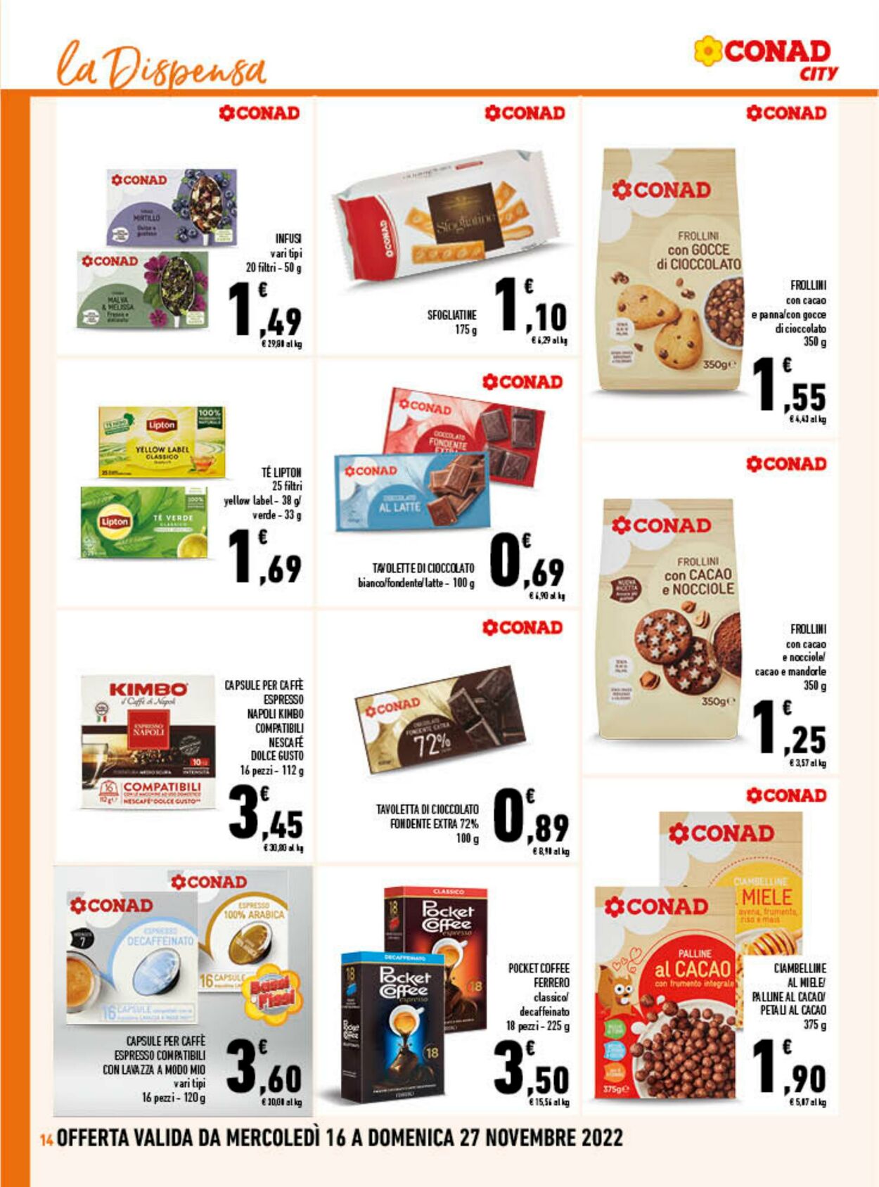 Volantino Conad 16.11.2022 - 27.11.2022