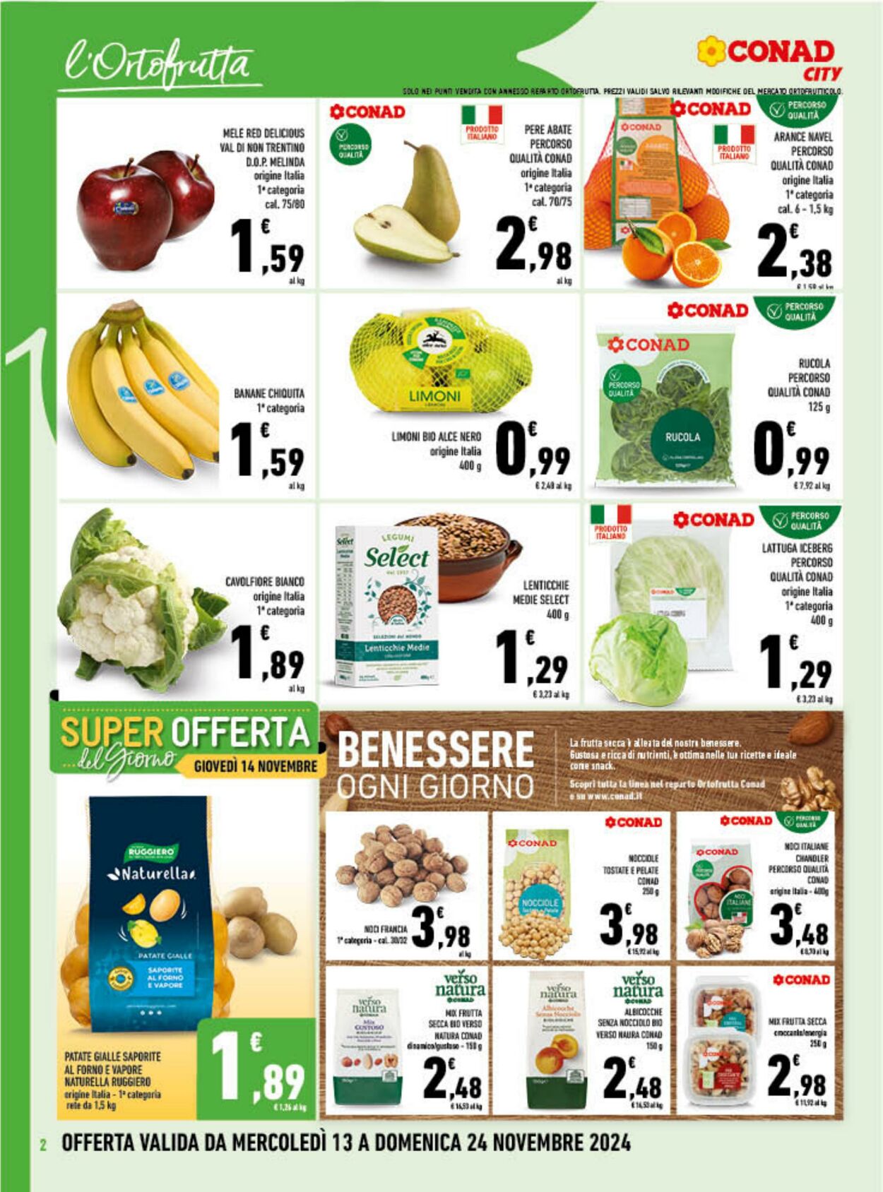 Volantino Conad 13.11.2024 - 24.11.2024