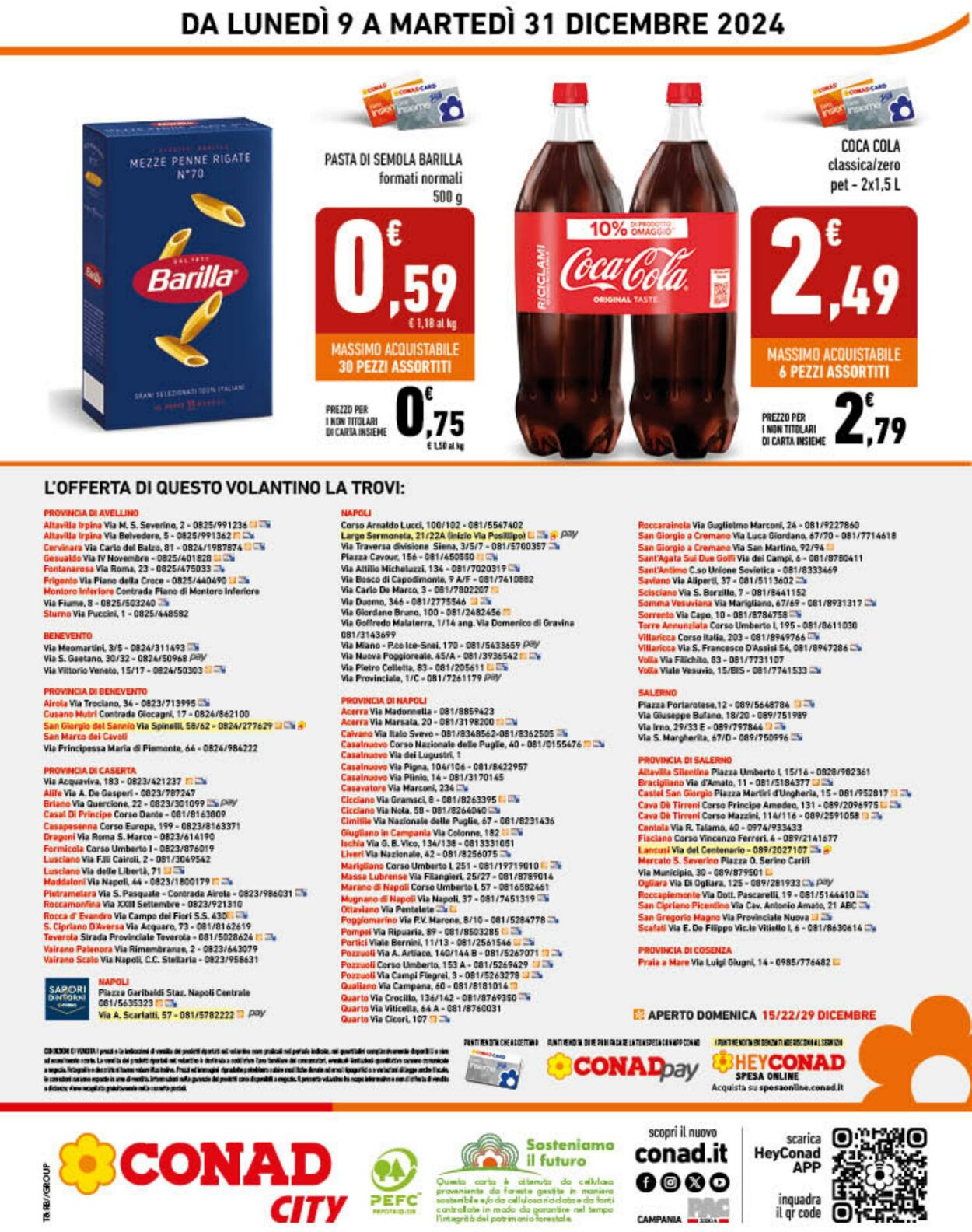 Volantino Conad 09.12.2024 - 31.12.2024