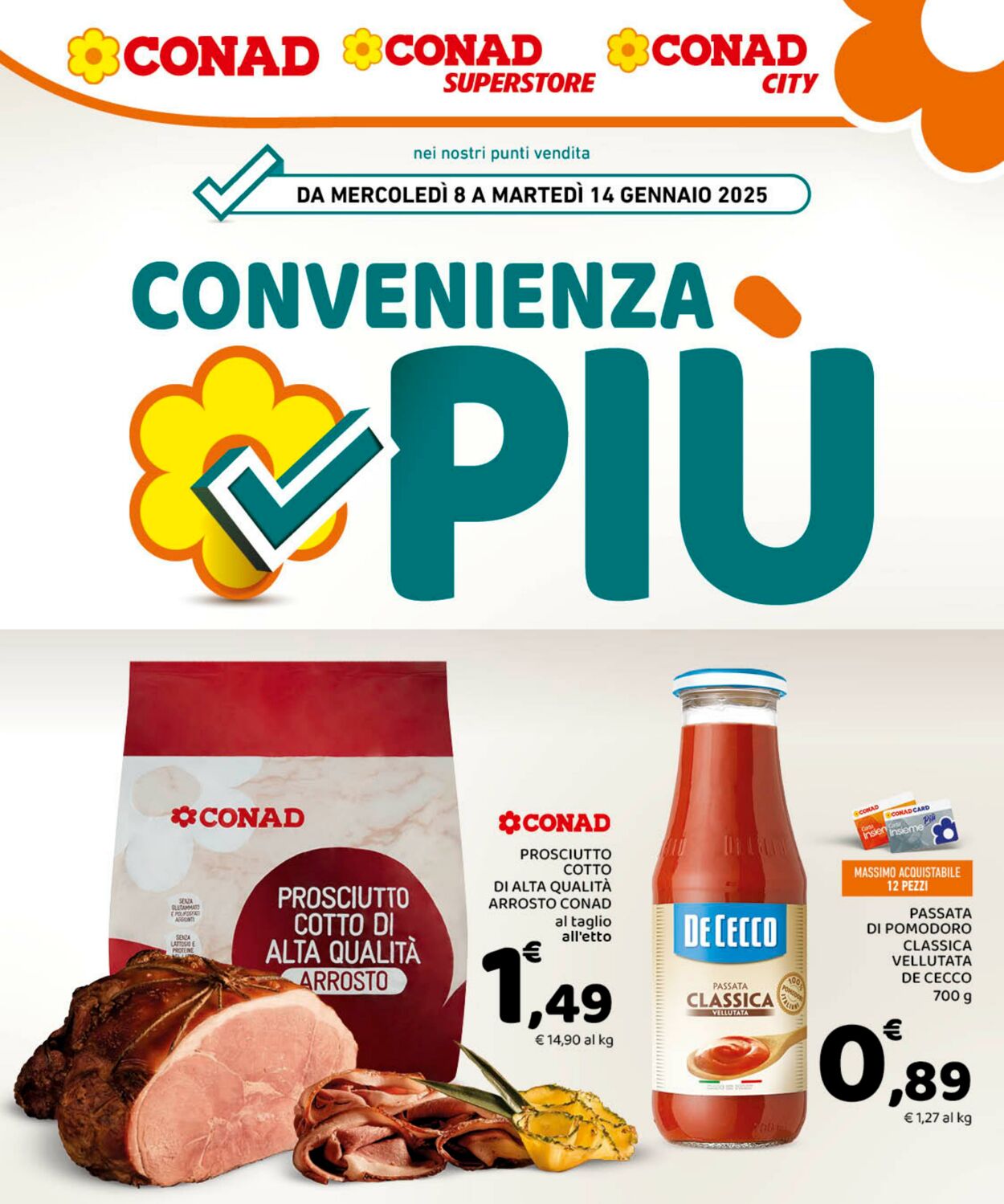 Volantino Conad 08.01.2025 - 14.01.2025