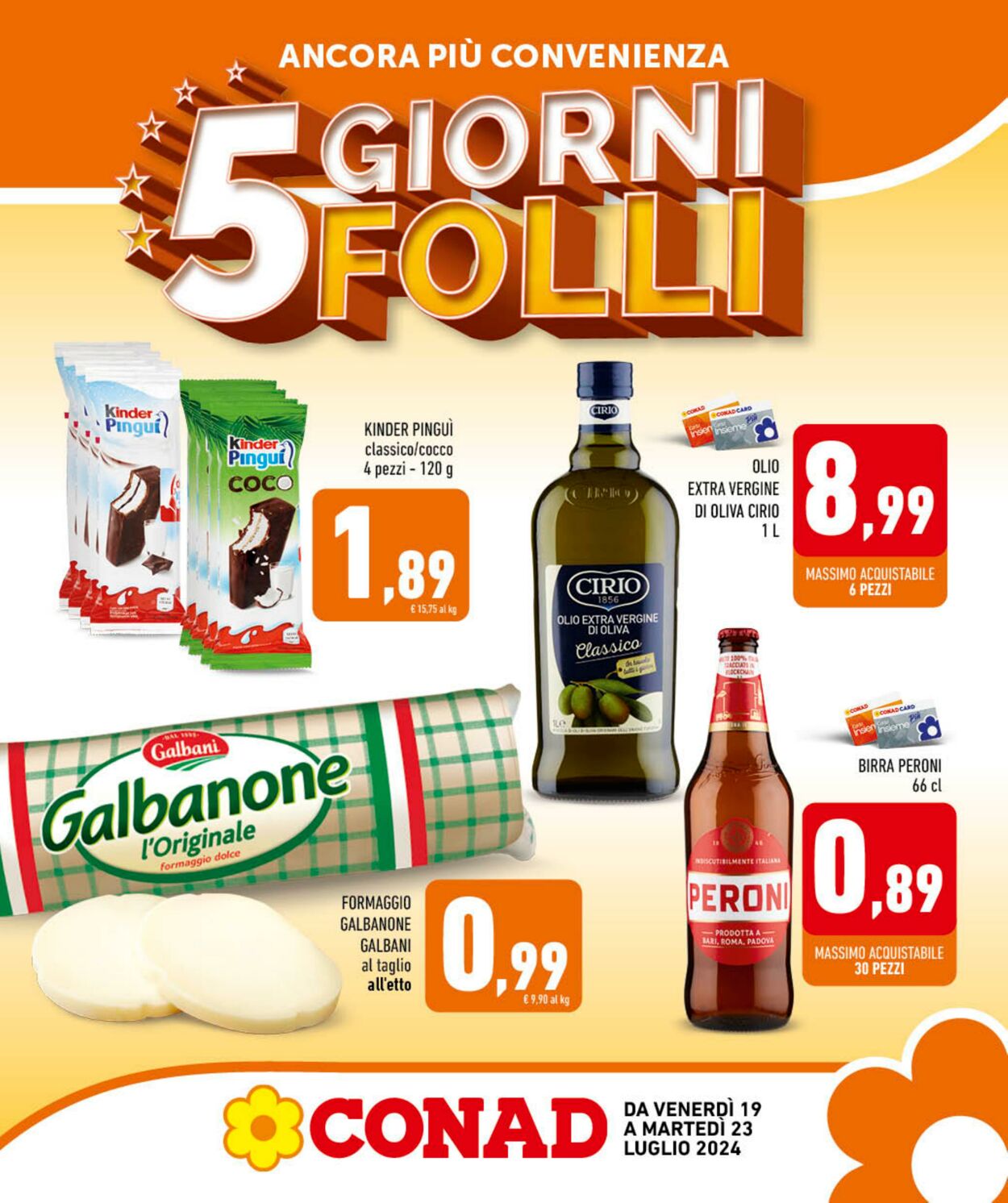 Volantino Conad 19.07.2024 - 23.07.2024