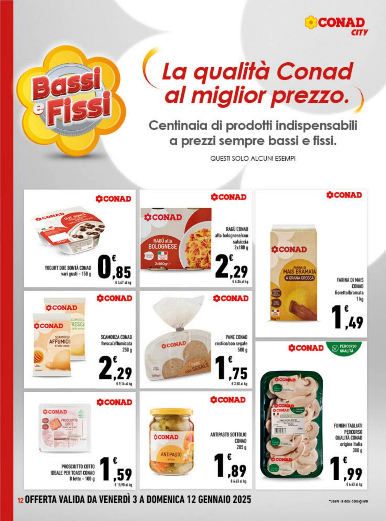 Volantino Conad 03.01.2025 - 12.01.2025