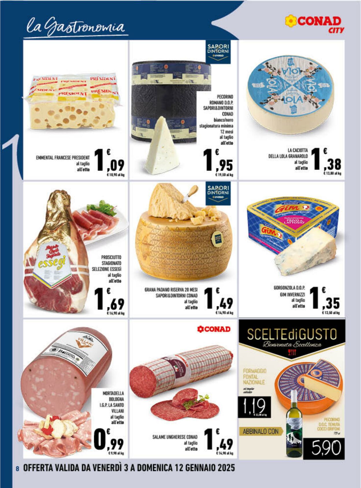 Volantino Conad 03.01.2025 - 12.01.2025