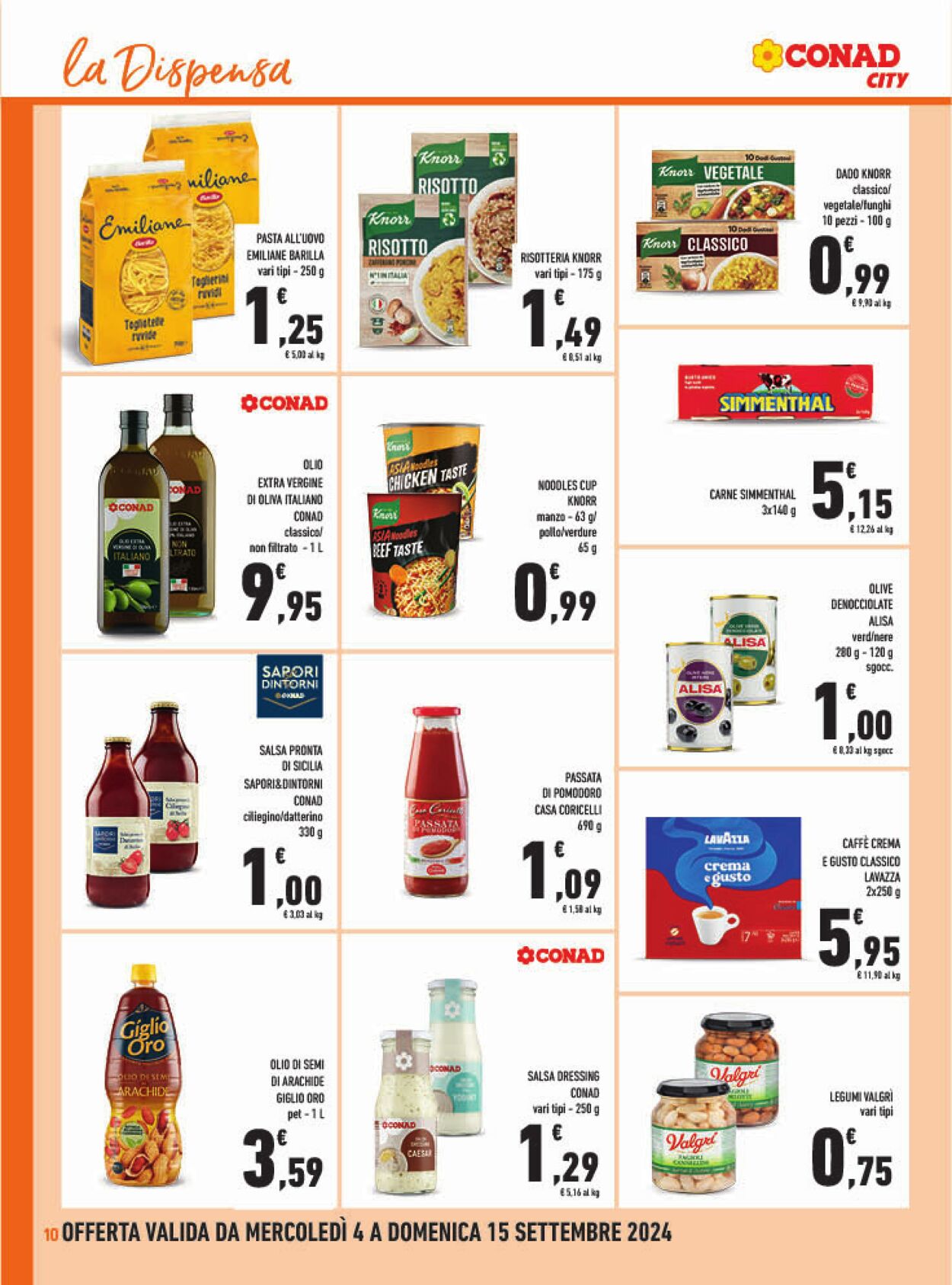 Volantino Conad 04.09.2024 - 15.09.2024