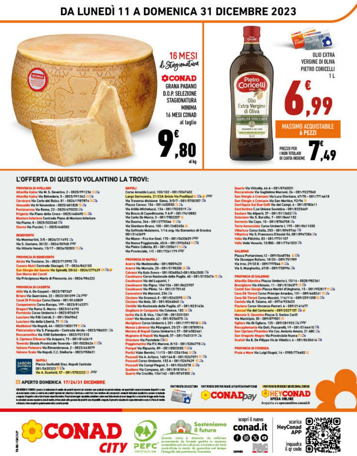 Volantino Conad 11.12.2023 - 31.12.2023