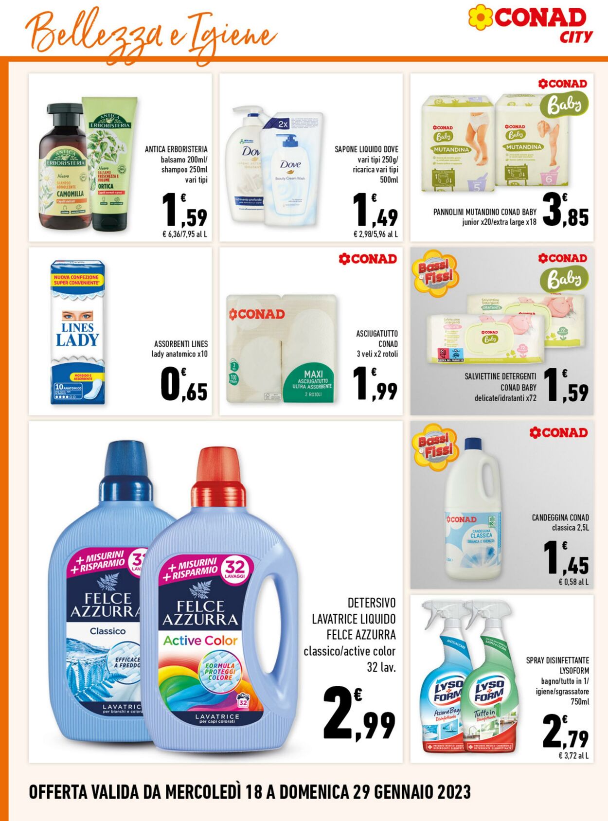 Volantino Conad 18.01.2023 - 29.01.2023