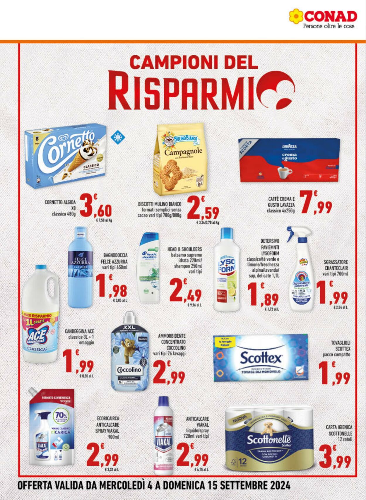 Volantino Conad 04.09.2024 - 15.09.2024