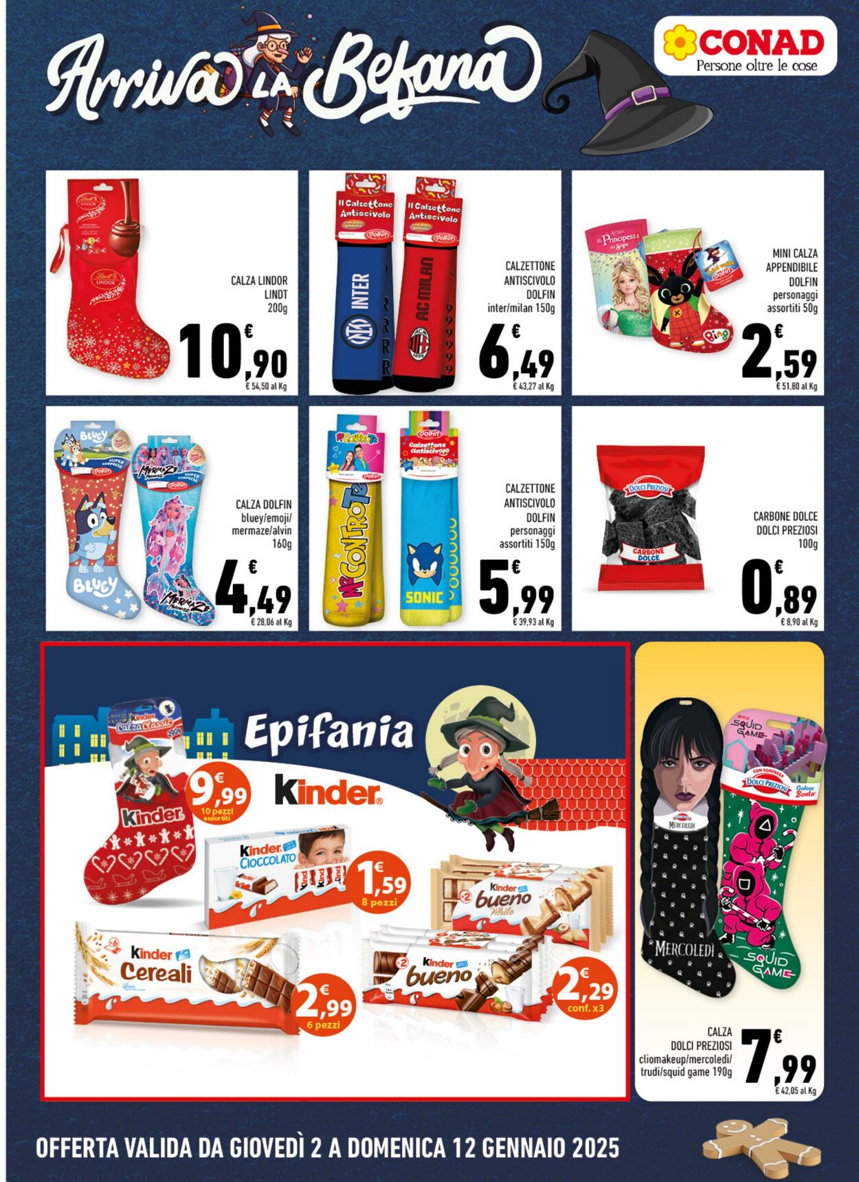 Volantino Conad 02.01.2025 - 12.01.2025