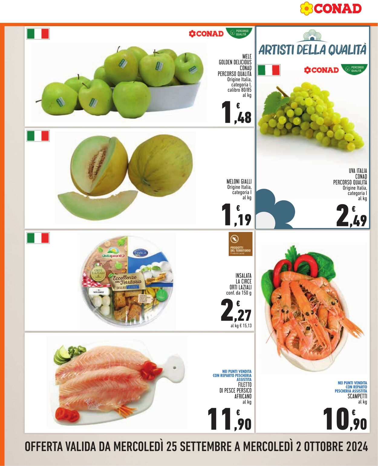 Volantino Conad 25.09.2024 - 02.10.2024