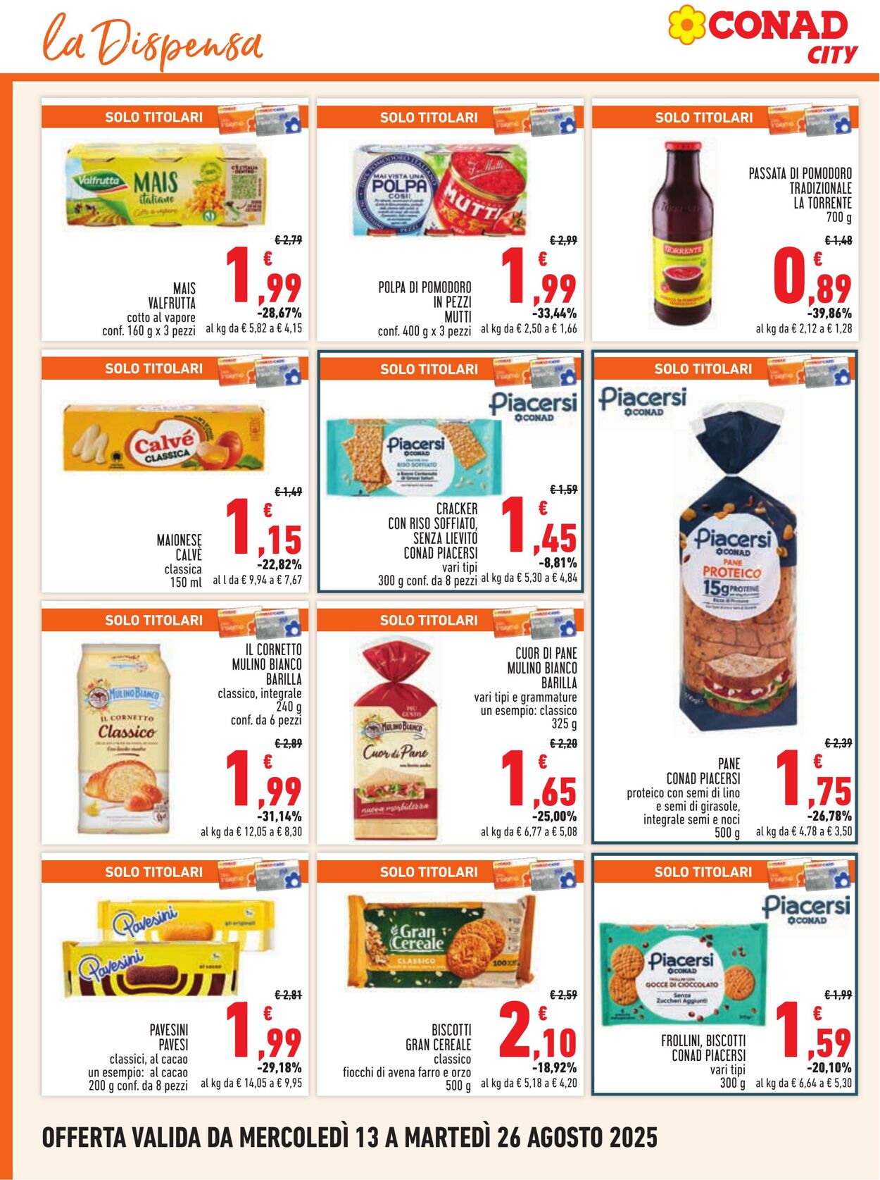 Volantino Conad 09.08.2025 - 09.08.2025