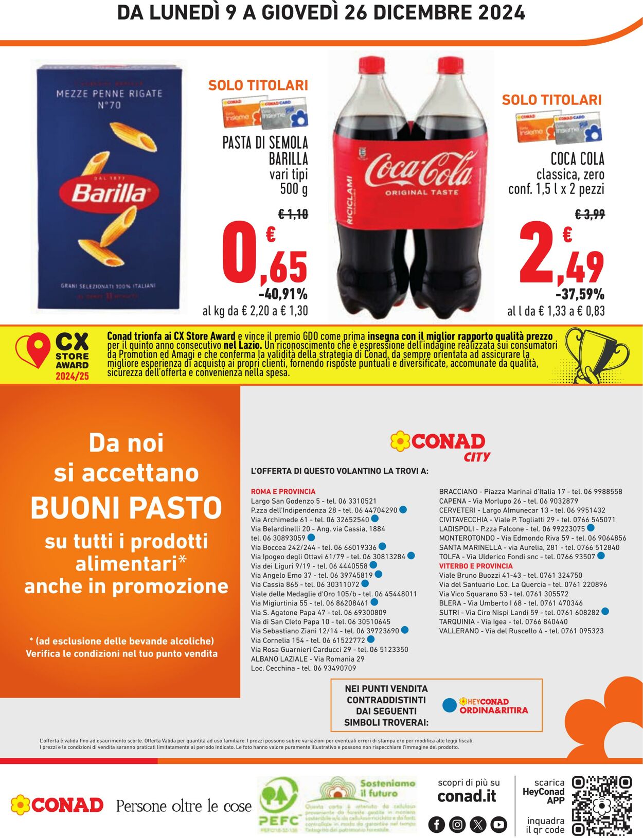 Volantino Conad 09.12.2024 - 26.12.2024