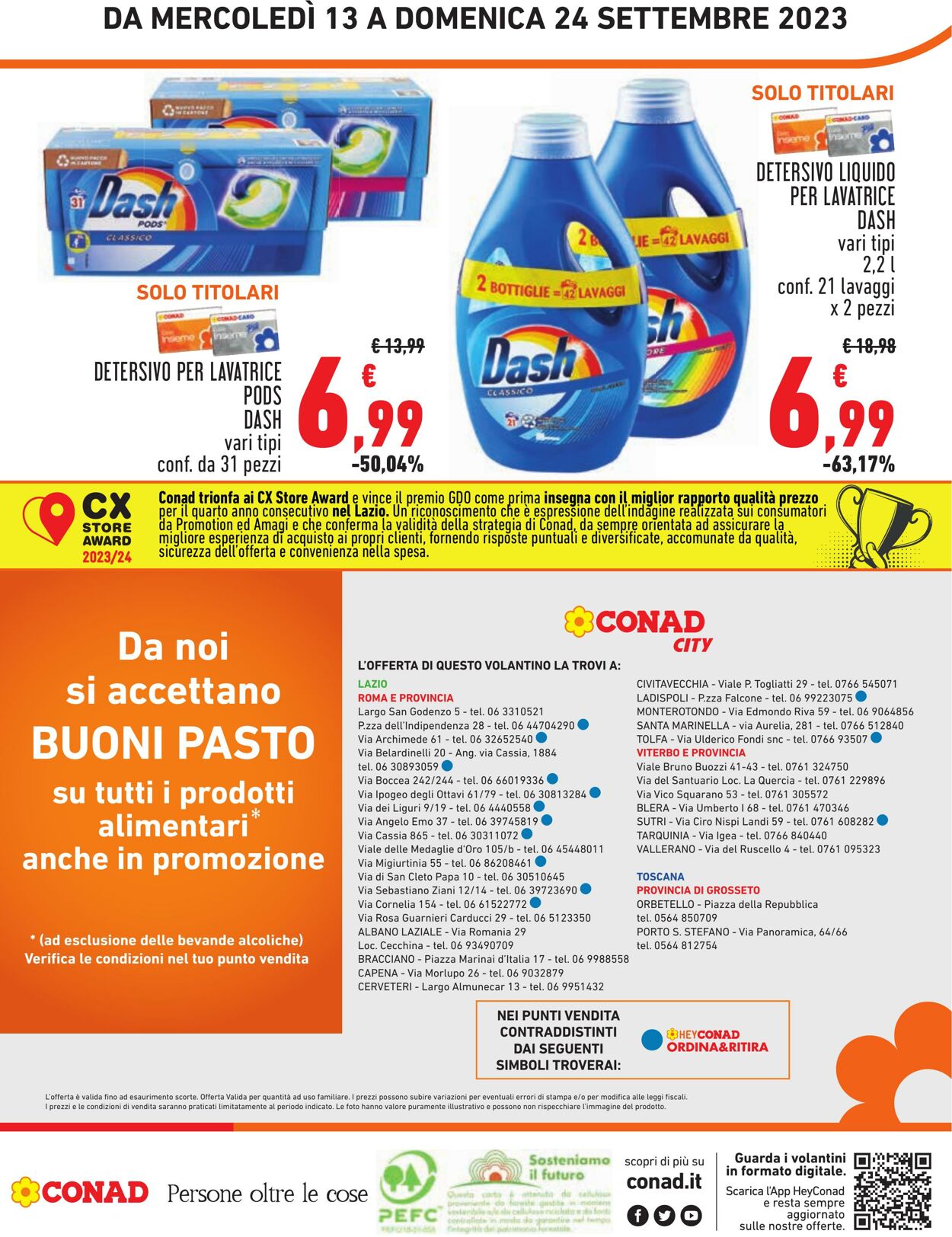 Volantino Conad 13.09.2023 - 24.09.2023