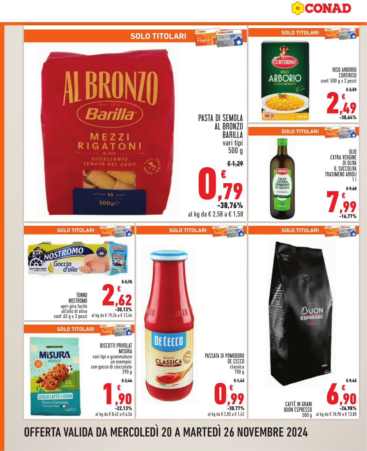 Volantino Conad 20.11.2024 - 26.11.2024