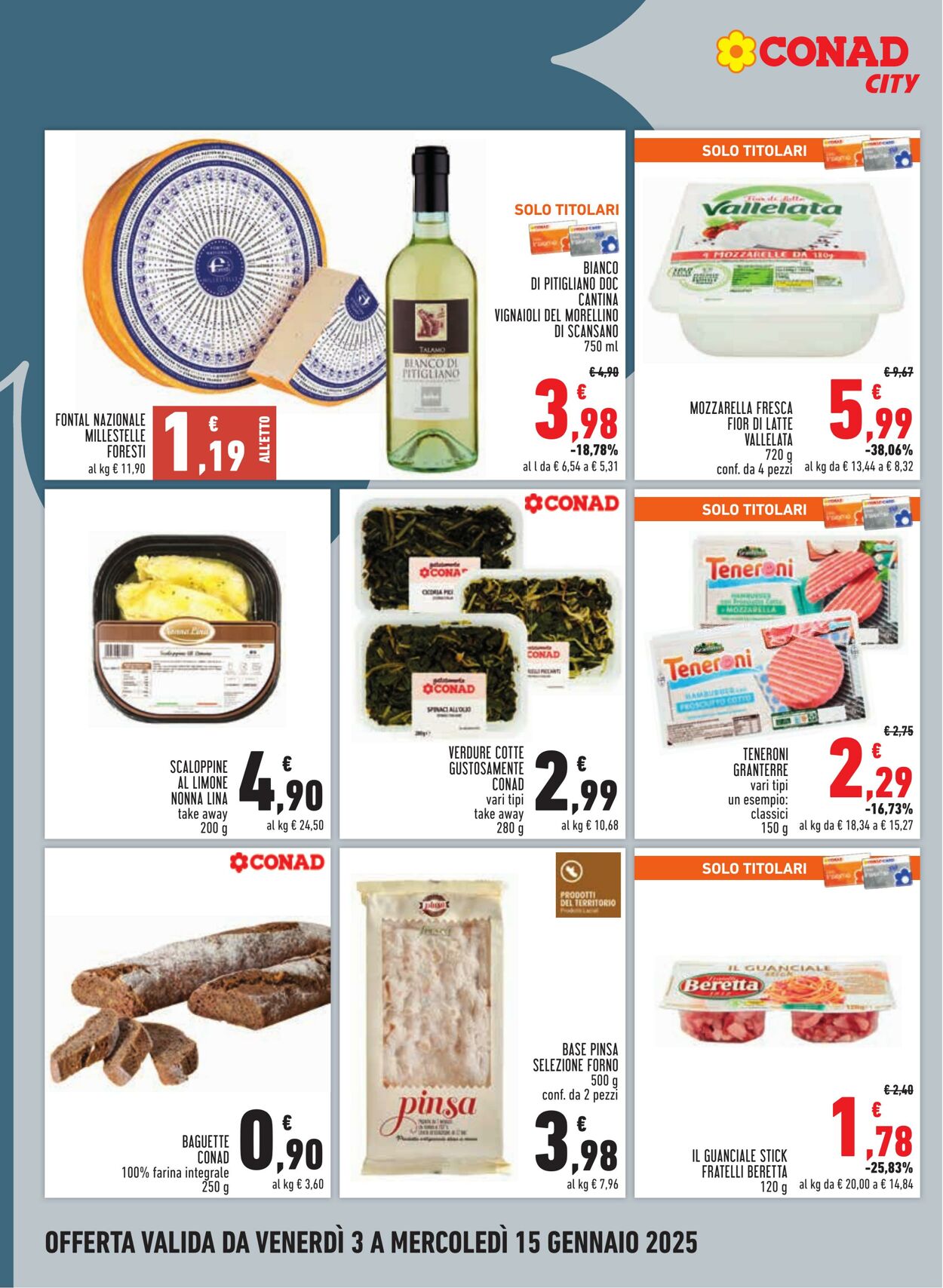 Volantino Conad 03.01.2025 - 15.01.2025