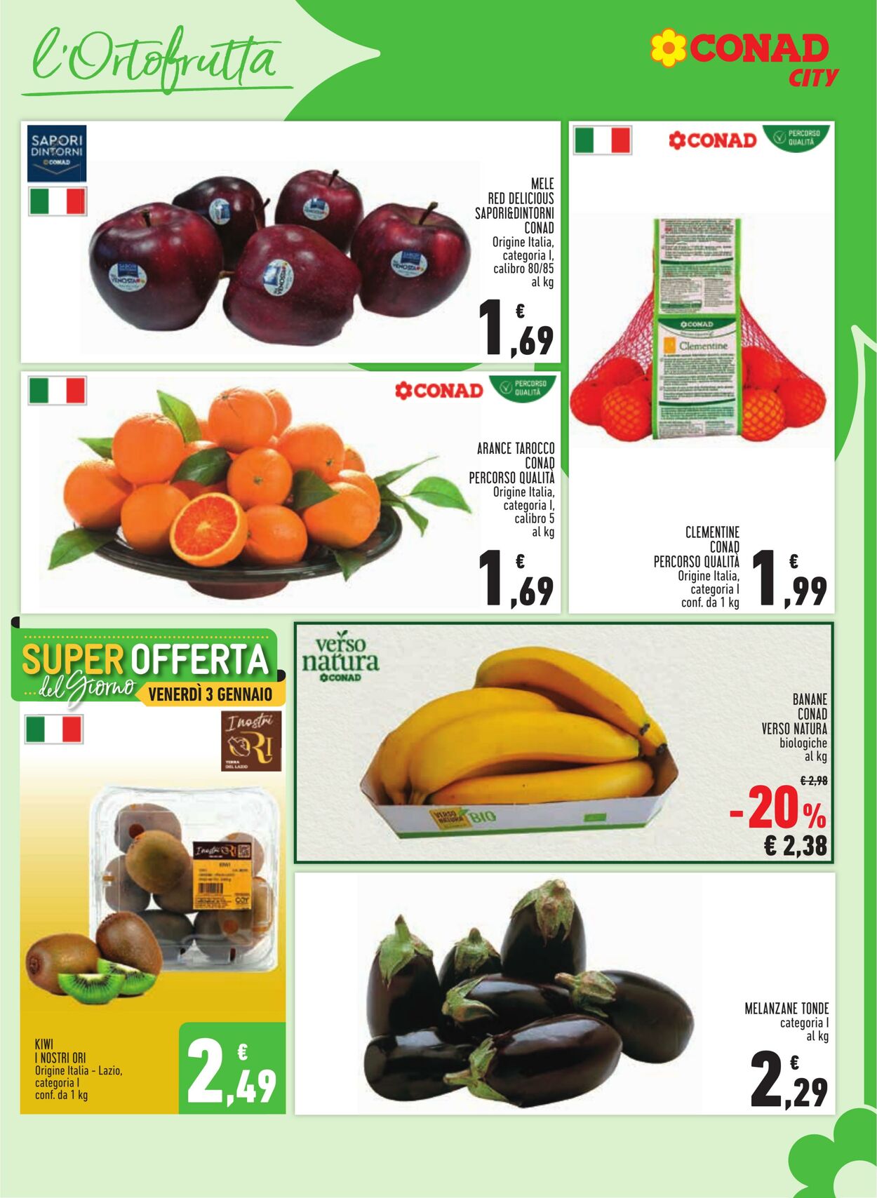 Volantino Conad 03.01.2025 - 15.01.2025