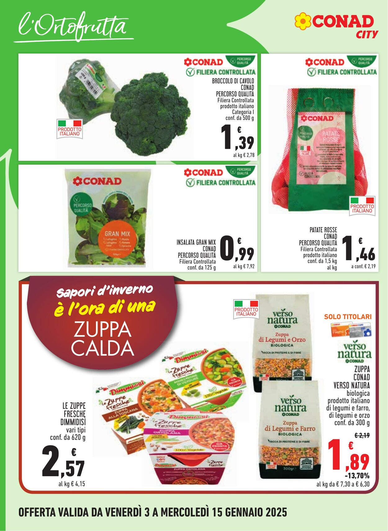 Volantino Conad 03.01.2025 - 15.01.2025